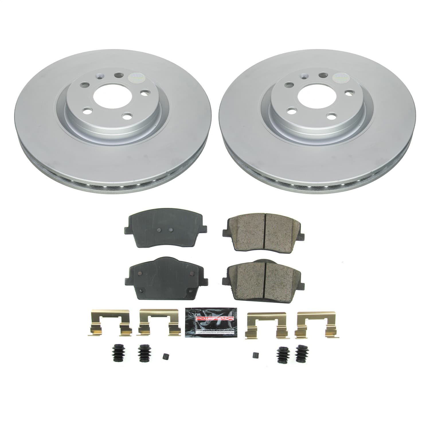 Power Stop - CRK8574 - Front - Disc Brake Pad and Rotor Kit image 1