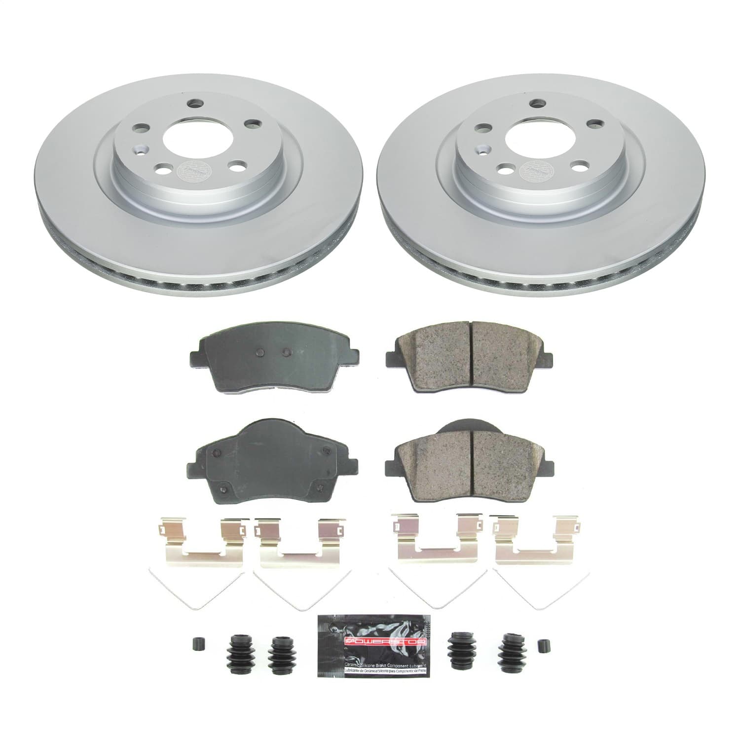 Power Stop - CRK8577 - Front - Disc Brake Pad and Rotor Kit image 1