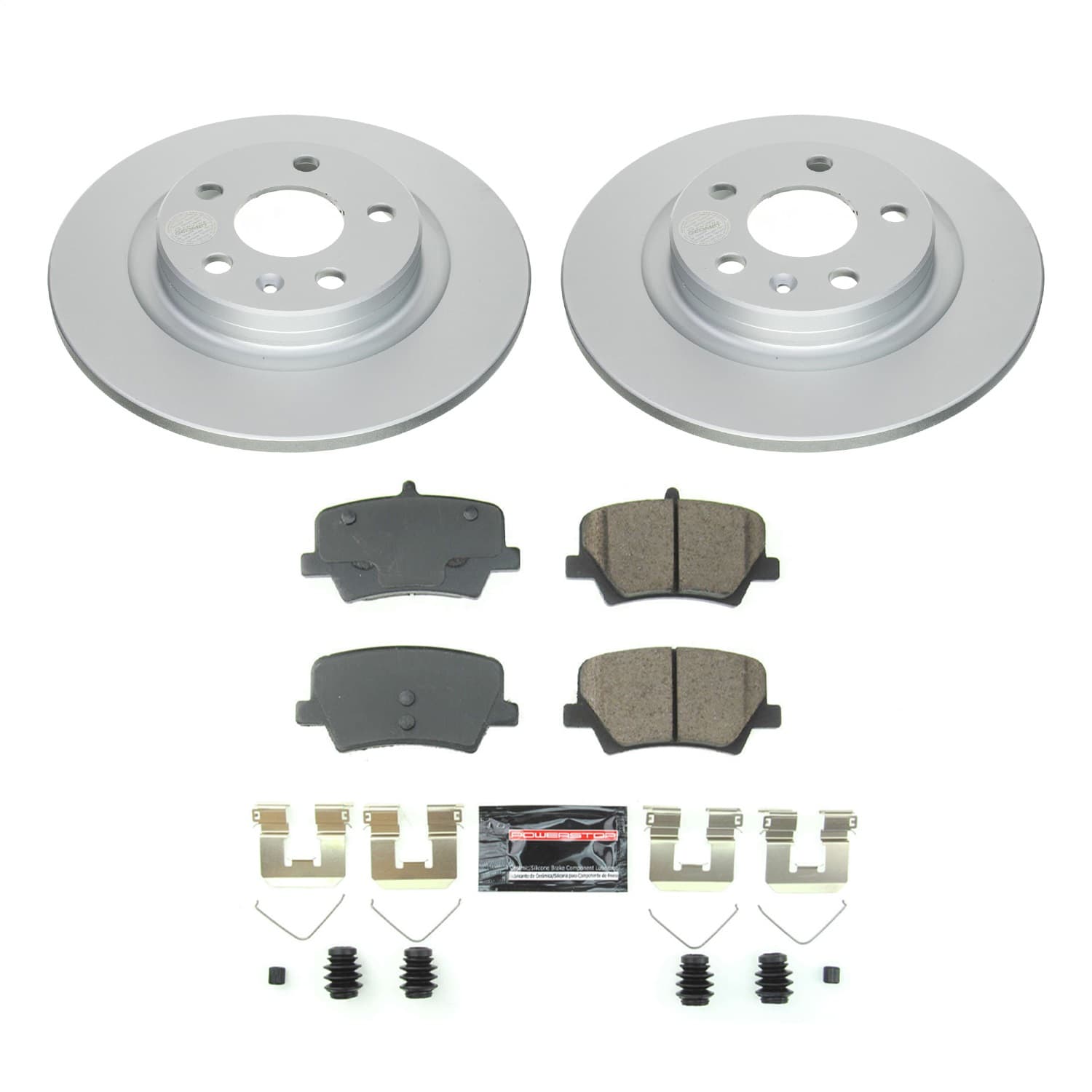 Power Stop - CRK8579 - Rear - Disc Brake Pad and Rotor Kit image 1