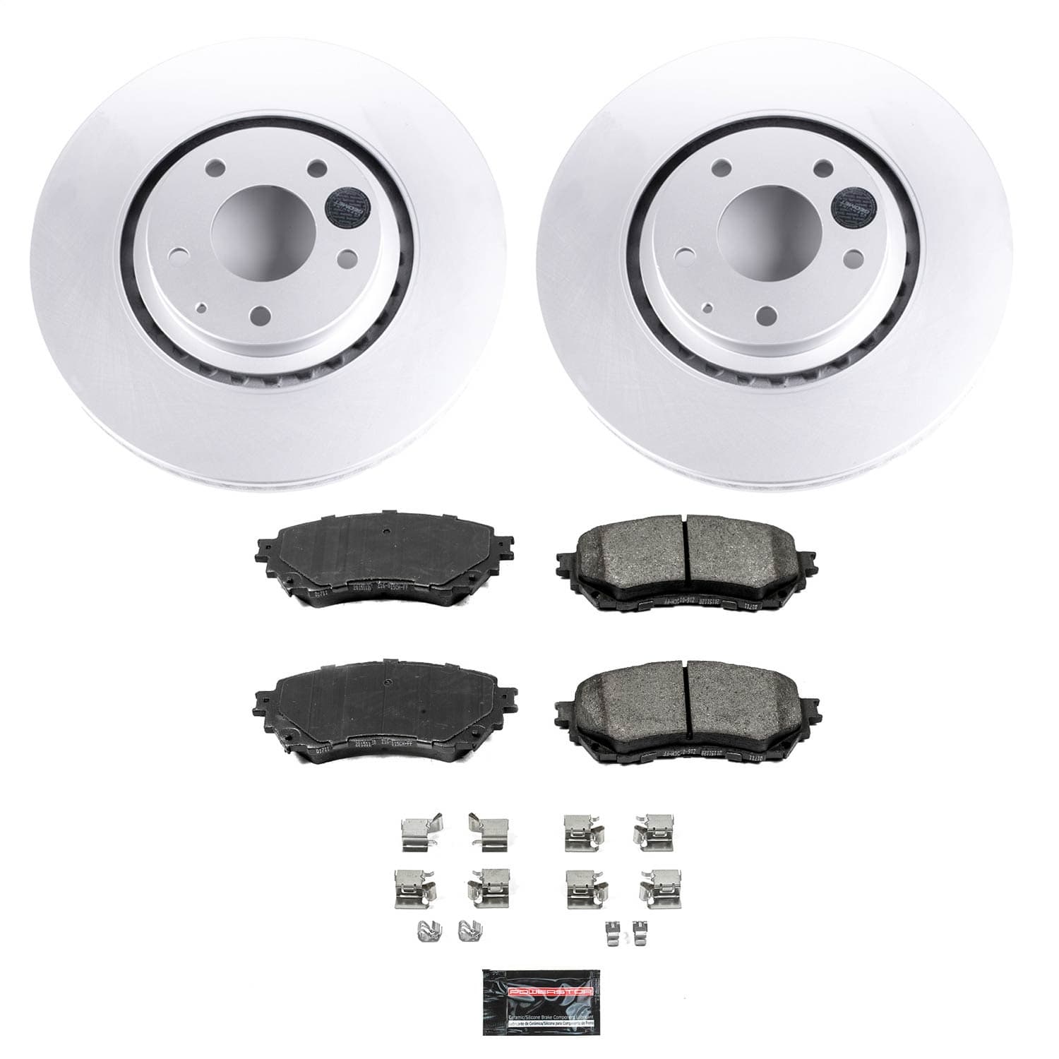 Power Stop - CRK8617 - Front - Disc Brake Pad and Rotor Kit image 1