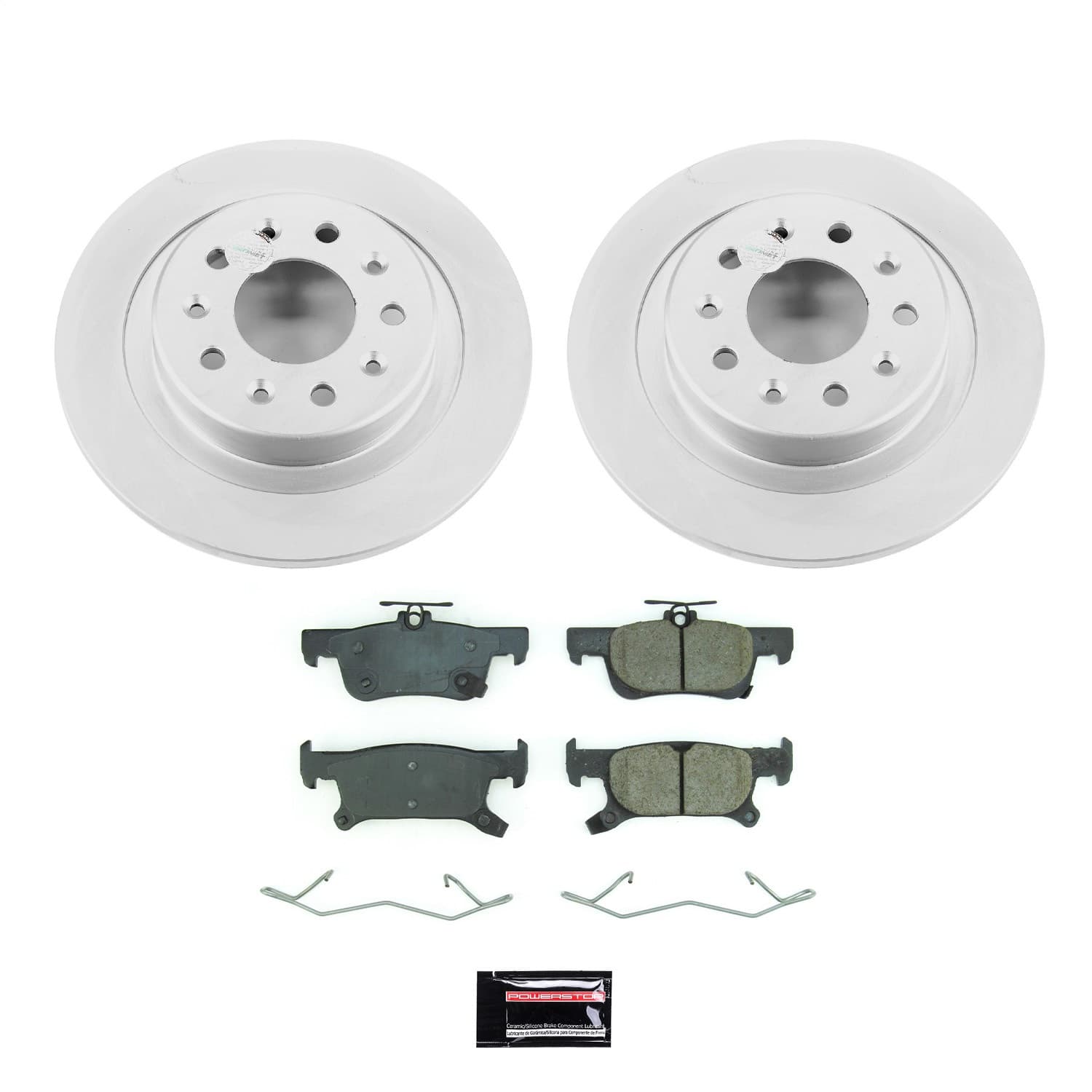 Power Stop - CRK8624 - Rear - Disc Brake Pad and Rotor Kit image 1