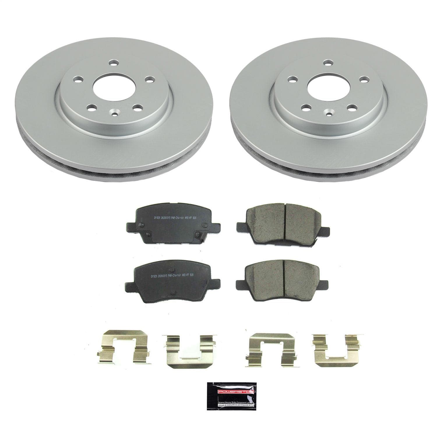 Power Stop - CRK8635 - Front - Disc Brake Pad and Rotor Kit image 1