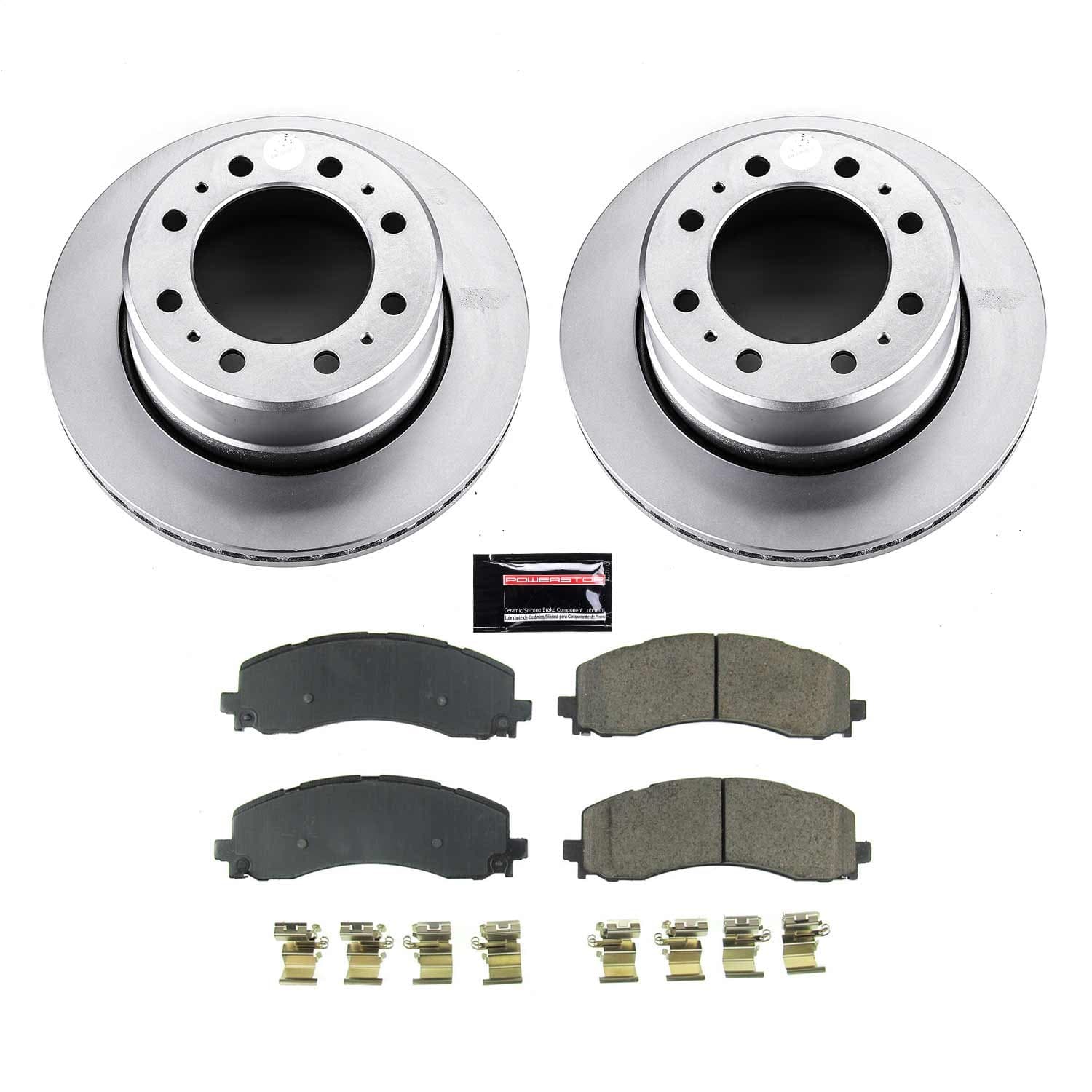 Power Stop - CRK8637 - Rear - Disc Brake Pad and Rotor Kit image 1