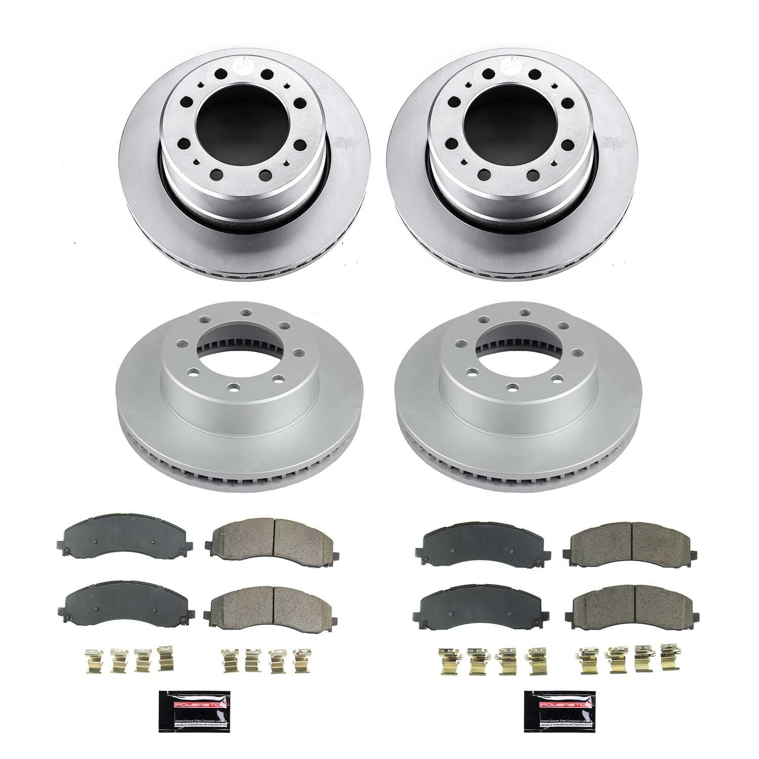 Power Stop - CRK8639 - Front and Rear - Disc Brake Pad and Rotor Kit image 1
