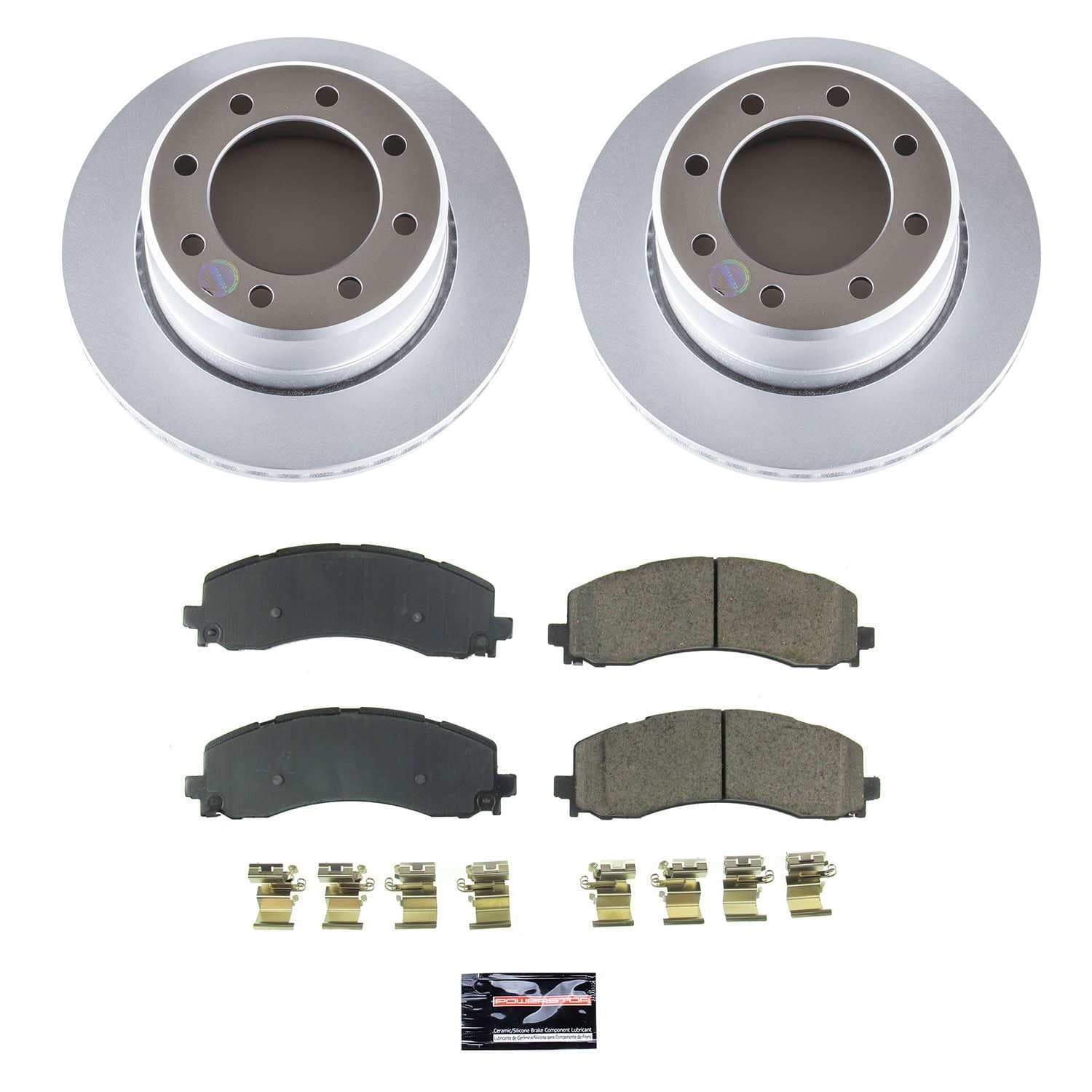 Power Stop - CRK8641 - Rear - Disc Brake Pad and Rotor Kit image 1