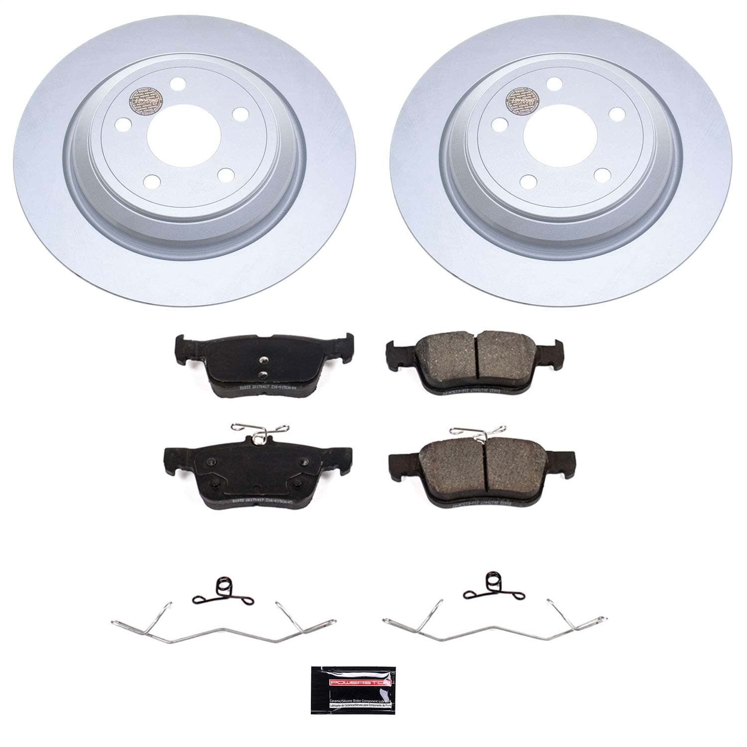 Power Stop - CRK8642 - Rear - Disc Brake Pad and Rotor Kit image 1