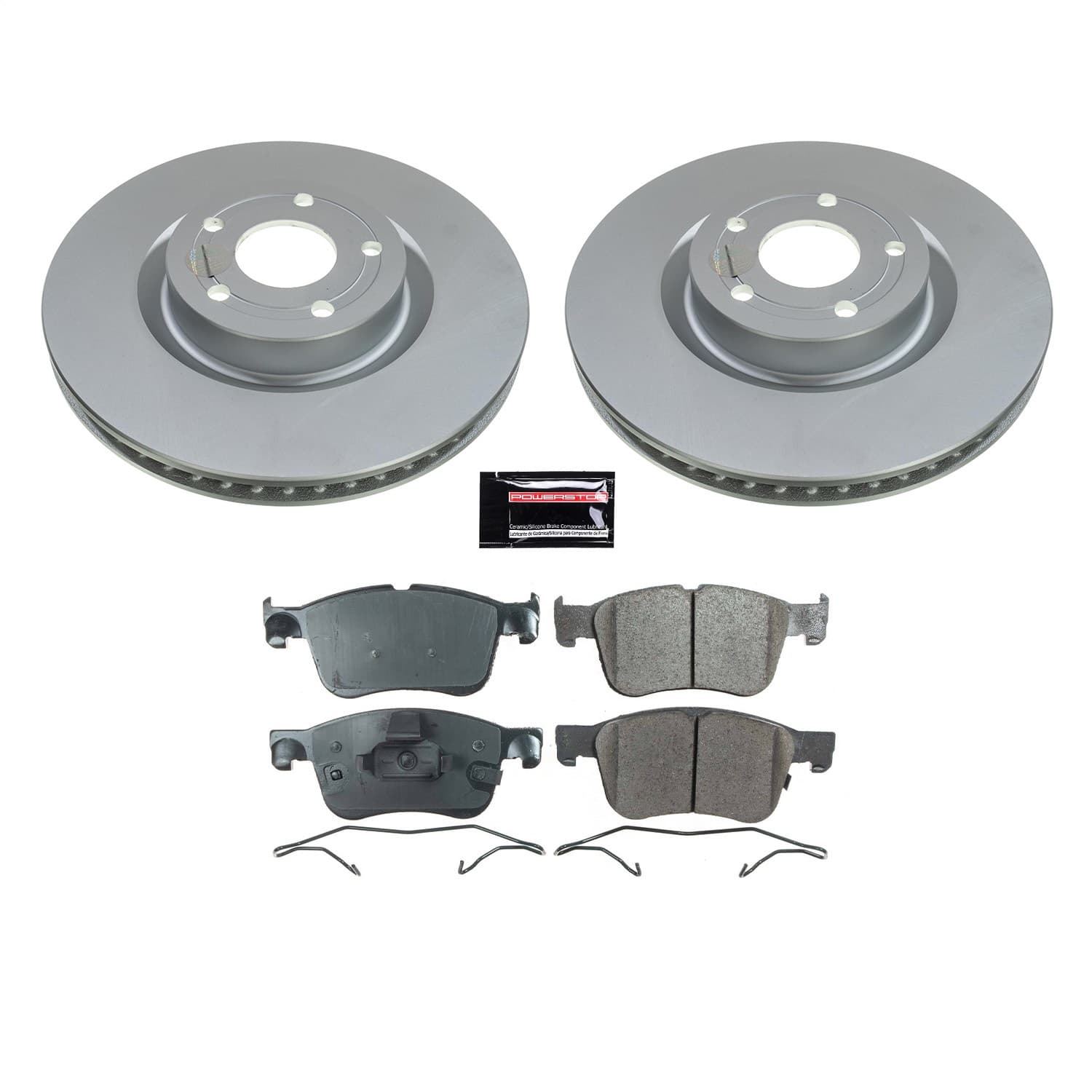 Power Stop - CRK8643 - Front - Disc Brake Pad and Rotor Kit image 1