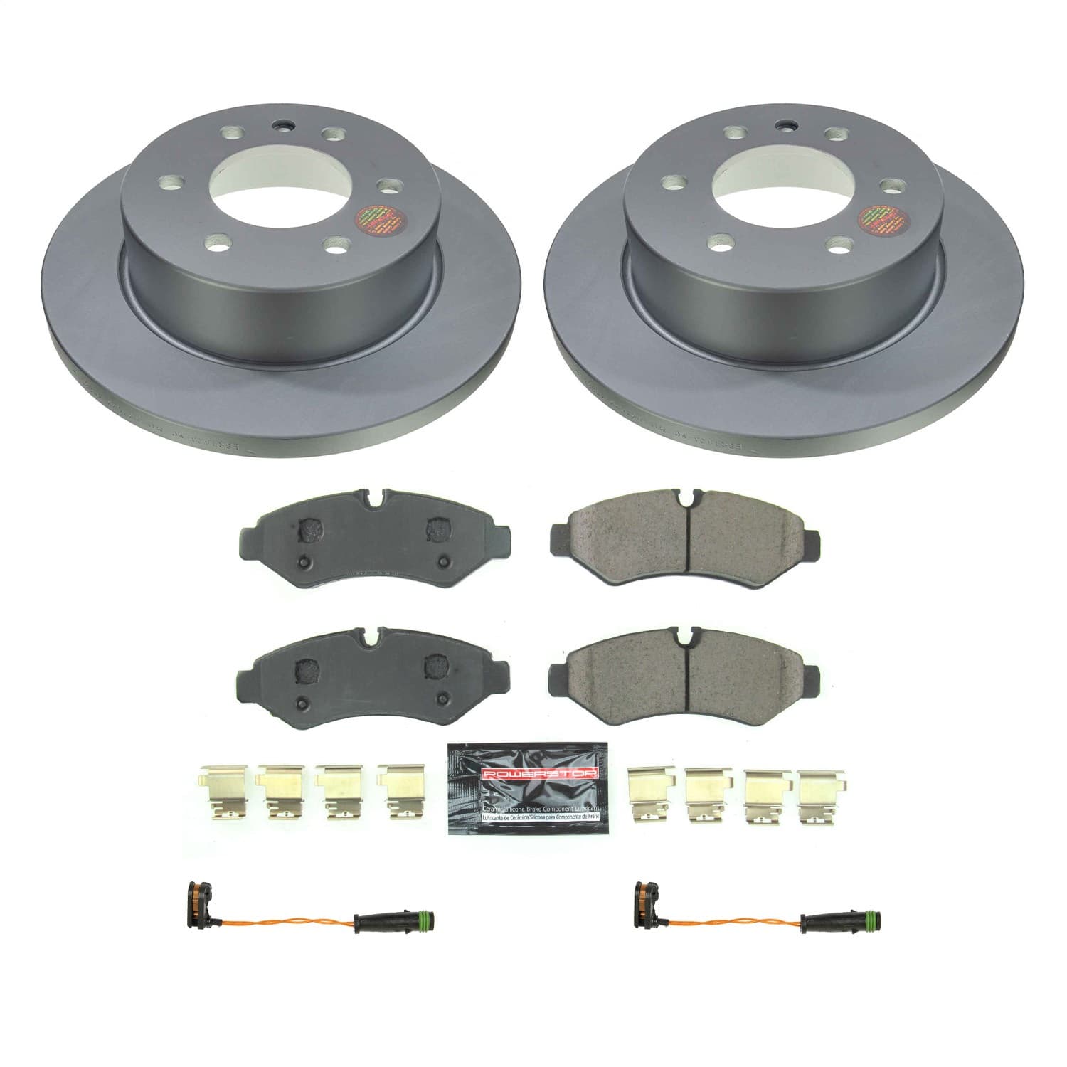 Power Stop - CRK8656 - Rear - Disc Brake Pad and Rotor Kit image 1