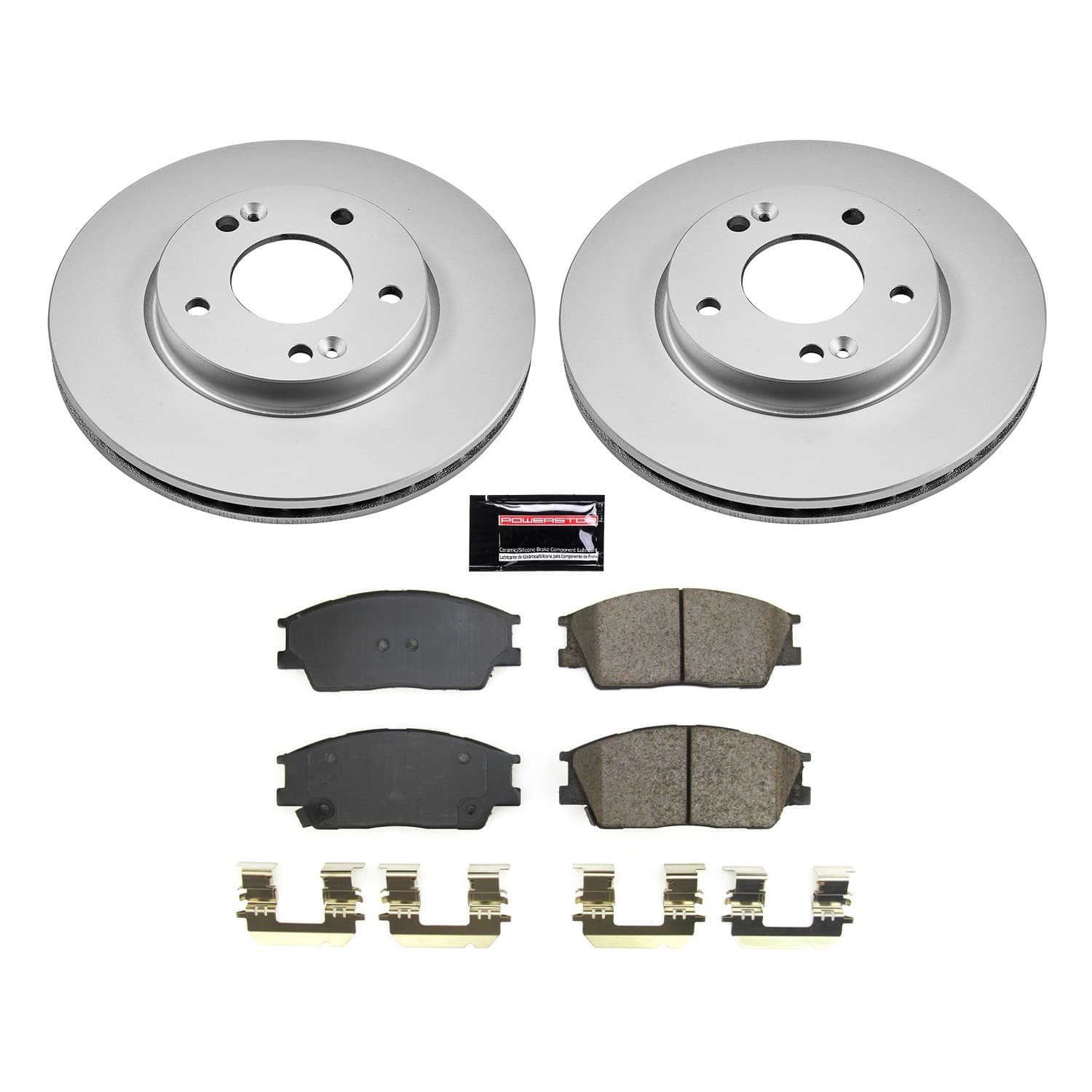 Power Stop - CRK8663 - Front - Disc Brake Pad and Rotor Kit image 1