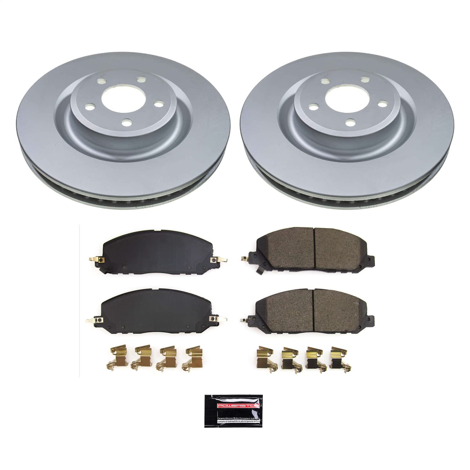 Power Stop - CRK8672 - Front - Disc Brake Pad and Rotor Kit image 1