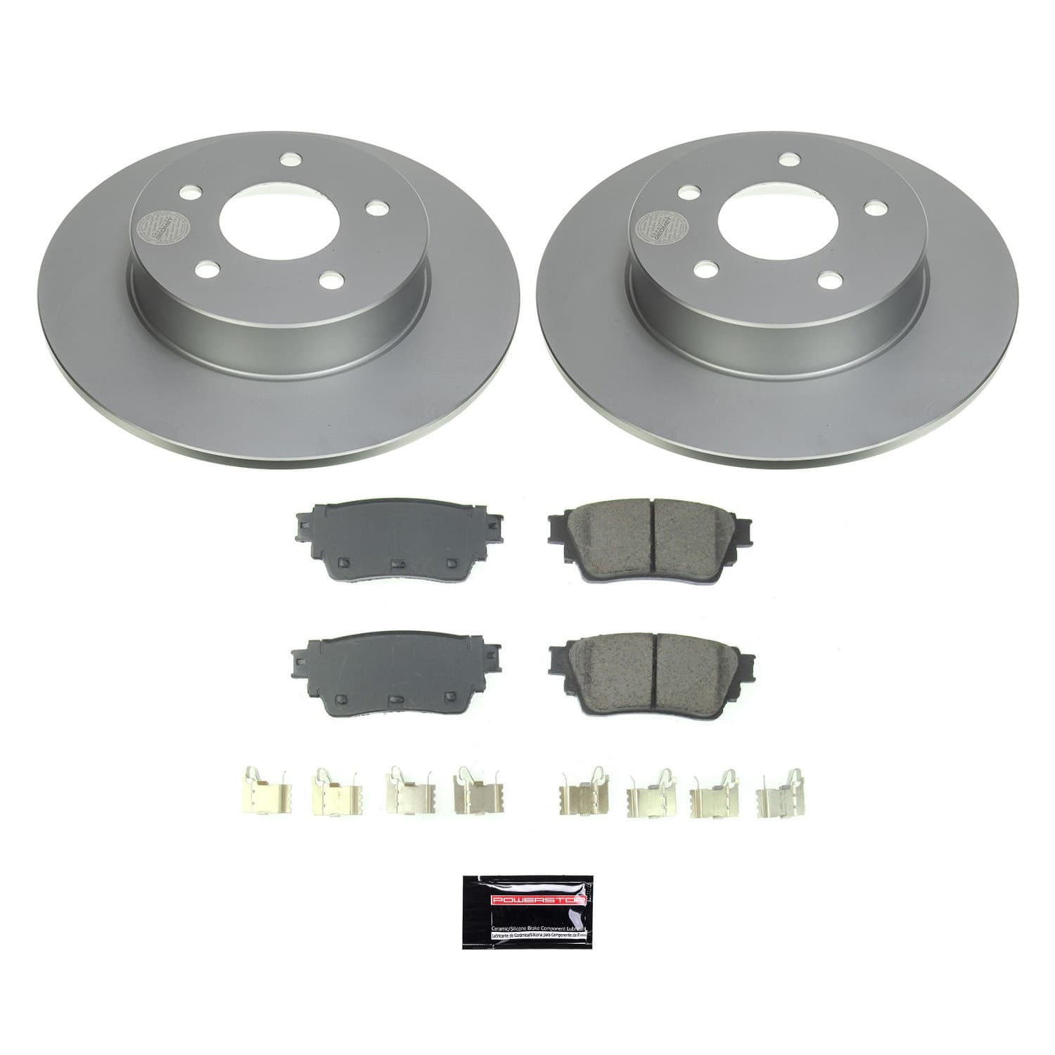 Power Stop - CRK8675 - Rear - Disc Brake Pad and Rotor Kit image 1