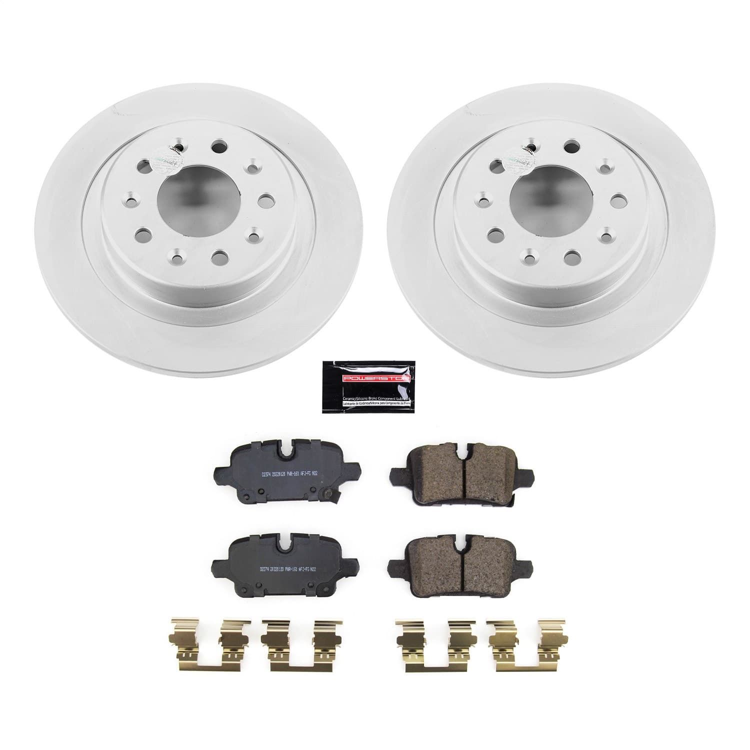 Power Stop - CRK8676 - Rear - Disc Brake Pad and Rotor Kit image 1
