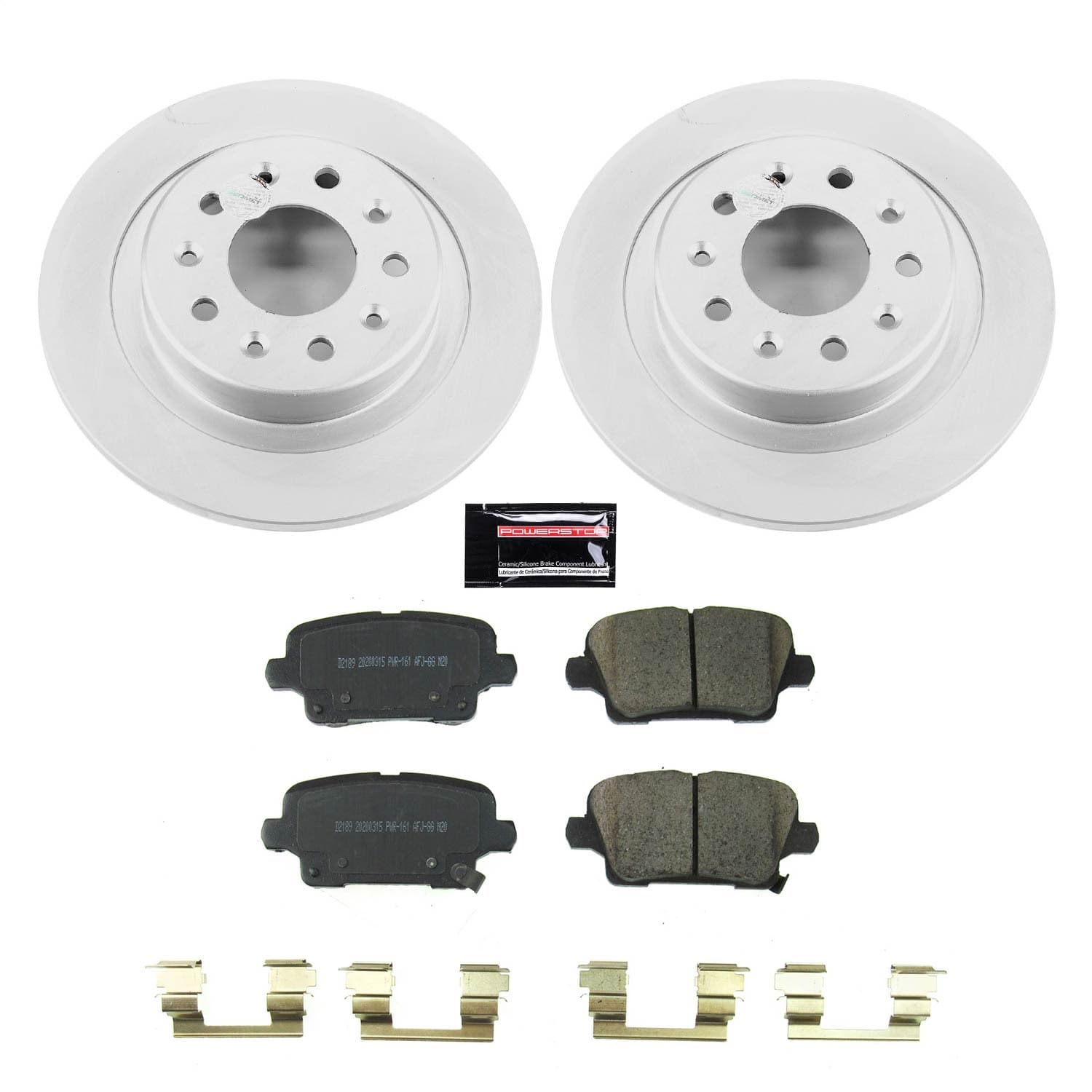 Power Stop - CRK8677 - Rear - Disc Brake Pad and Rotor Kit image 1