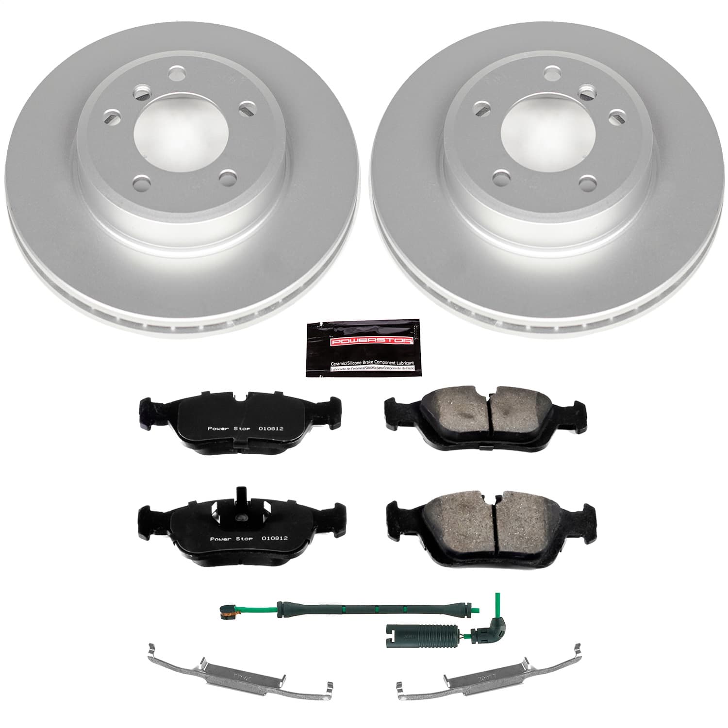 Power Stop - CRK868 - Front - Disc Brake Pad and Rotor Kit image 1