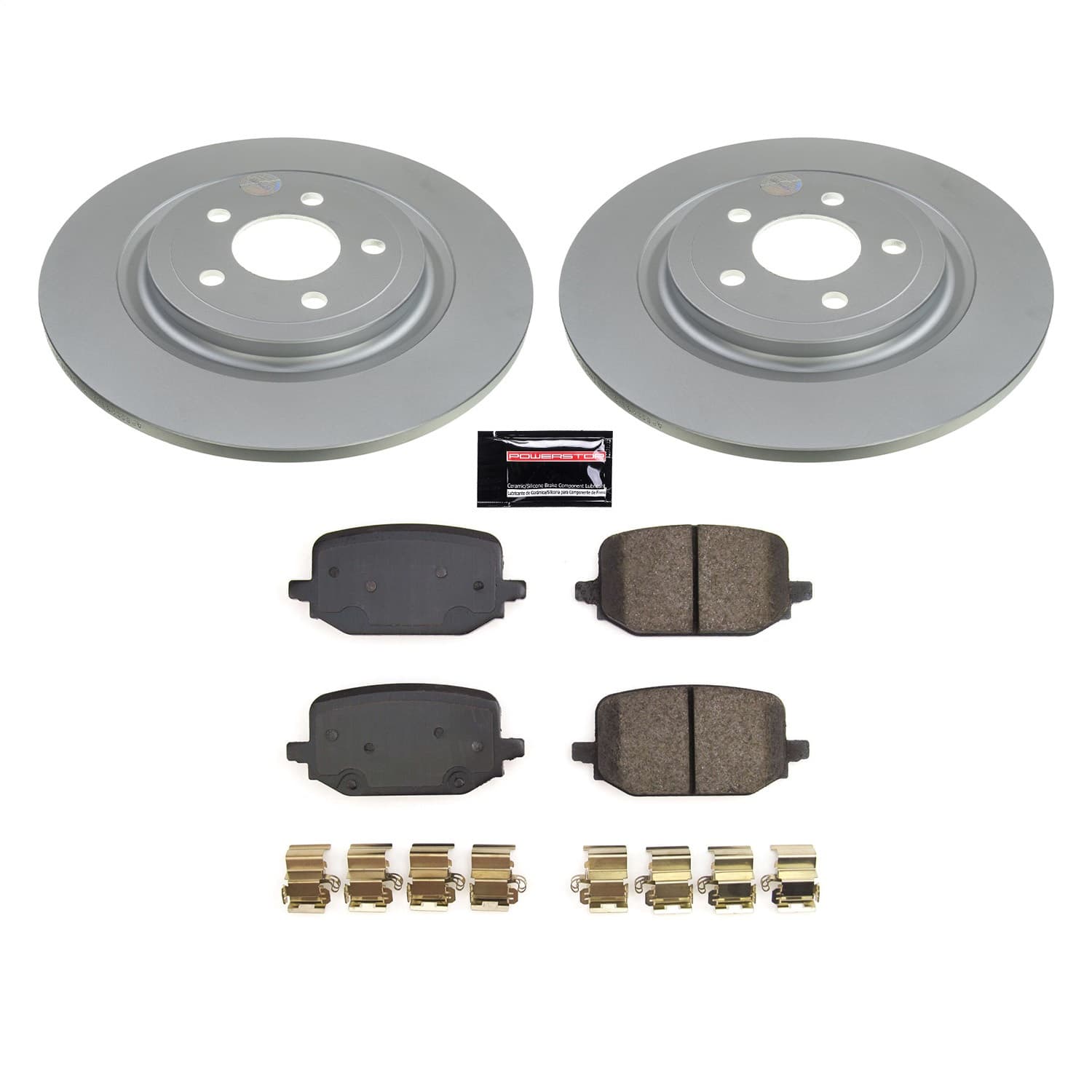 Power Stop - CRK8681 - Rear - Disc Brake Pad and Rotor Kit image 1