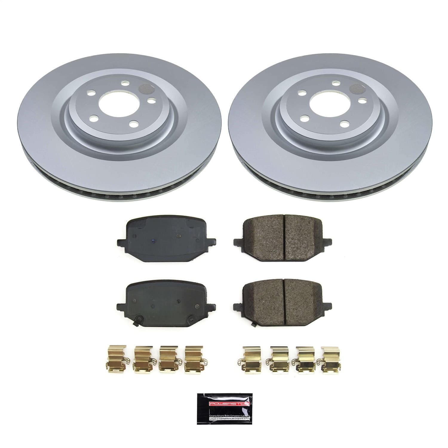 Power Stop - CRK8682 - Rear - Disc Brake Pad and Rotor Kit image 1