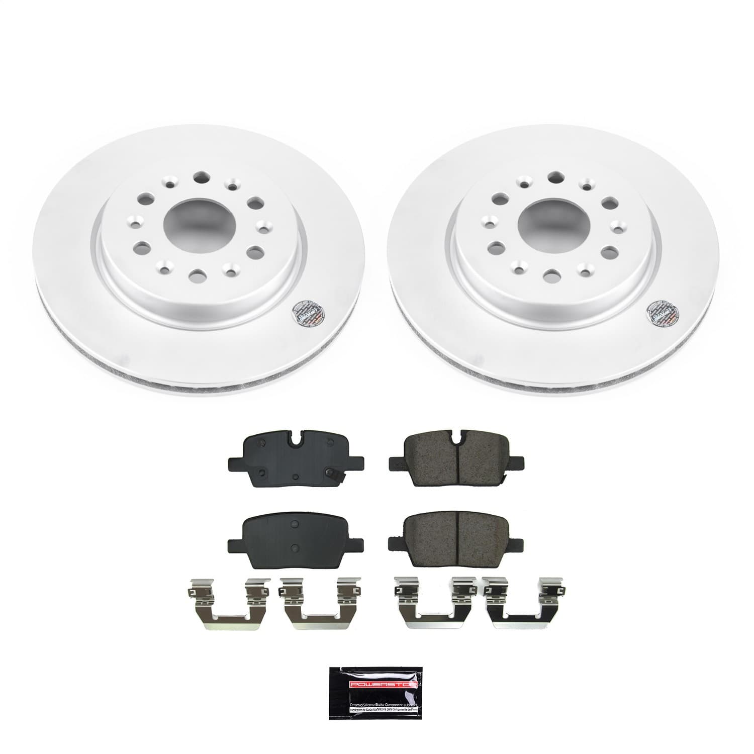 Power Stop - CRK8683 - Rear - Disc Brake Pad and Rotor Kit image 1