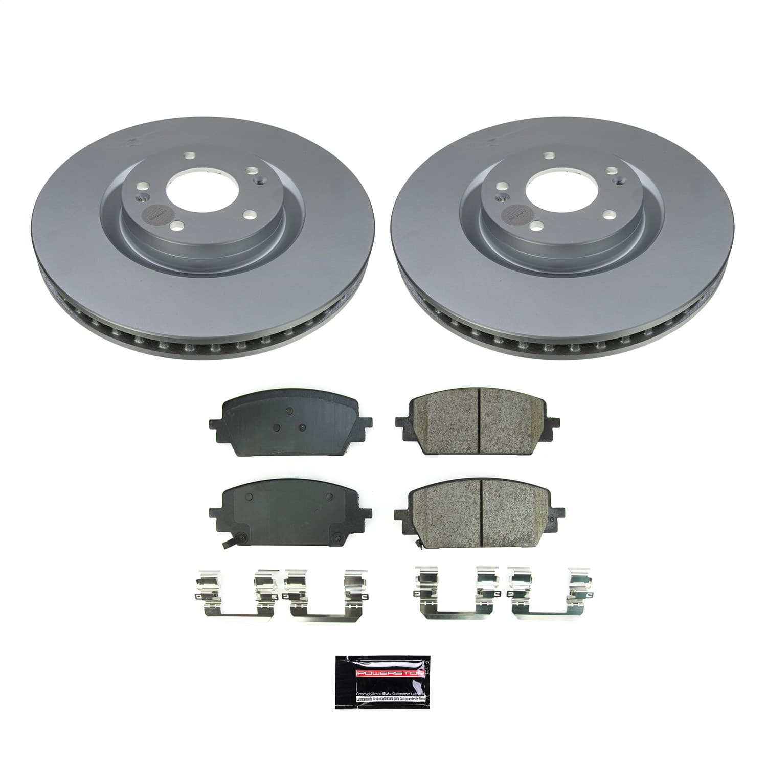 Power Stop - CRK8703 - Front - Disc Brake Pad and Rotor Kit image 1