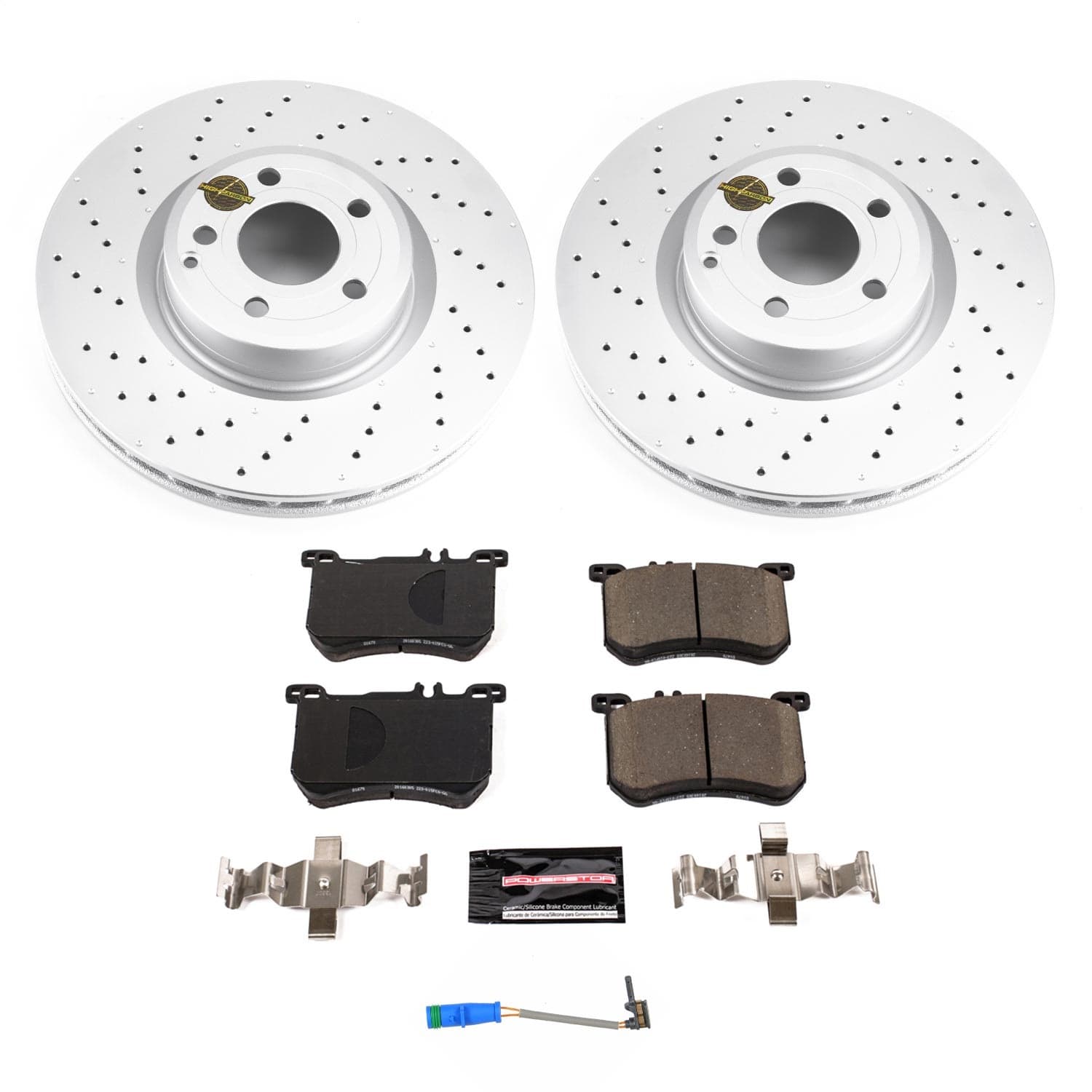 Power Stop - CRK8704 - Front - Disc Brake Pad and Rotor Kit image 1