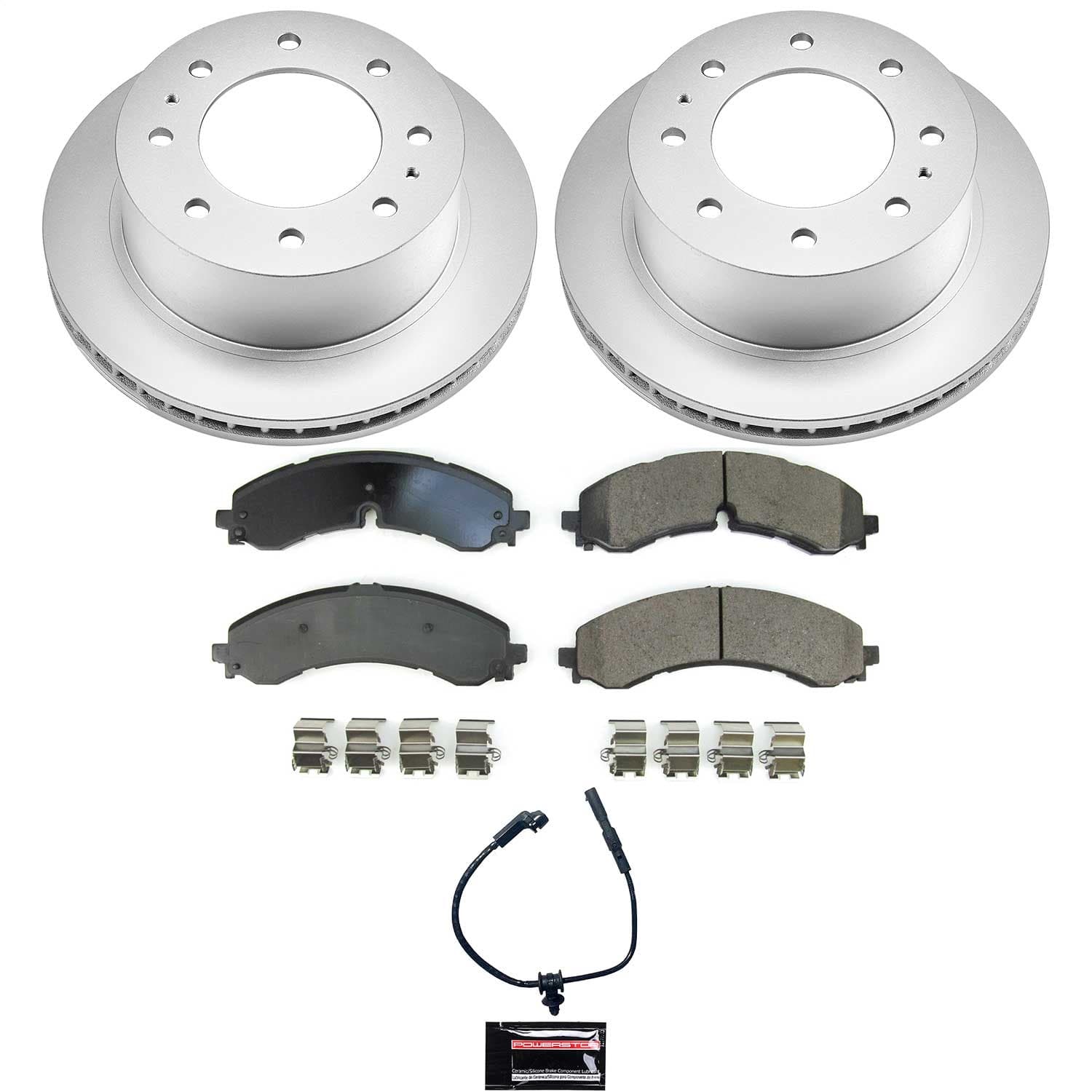 Power Stop - CRK8713 - Rear - Disc Brake Pad and Rotor Kit image 1