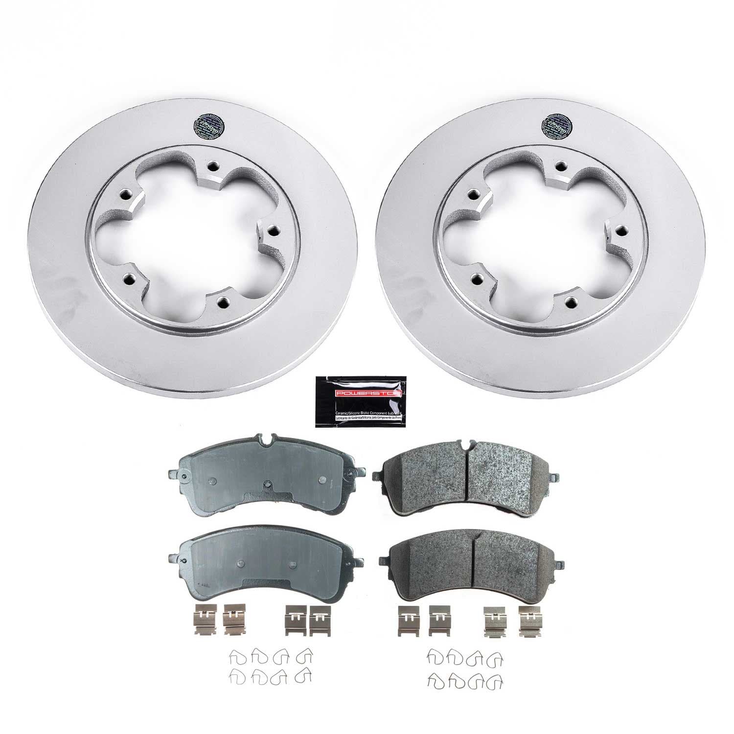 Power Stop - CRK8714 - Rear - Disc Brake Pad and Rotor Kit image 1