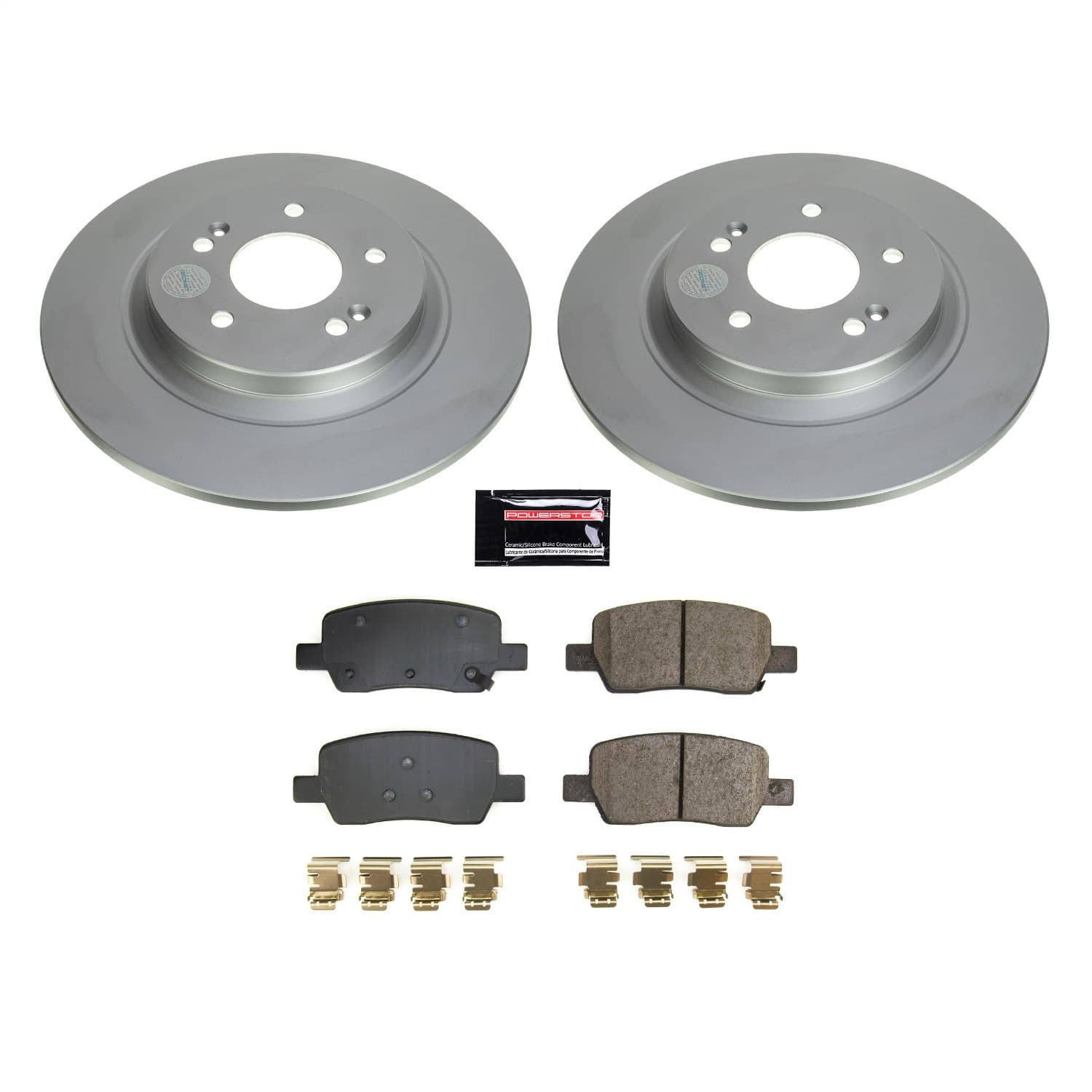 Power Stop - CRK8715 - Rear - Disc Brake Pad and Rotor Kit image 1