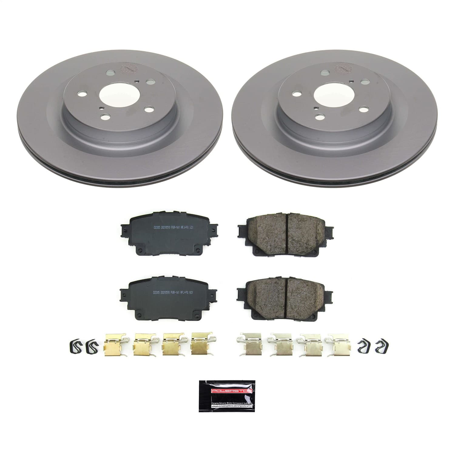 Power Stop - CRK8716 - Rear - Disc Brake Pad and Rotor Kit image 1