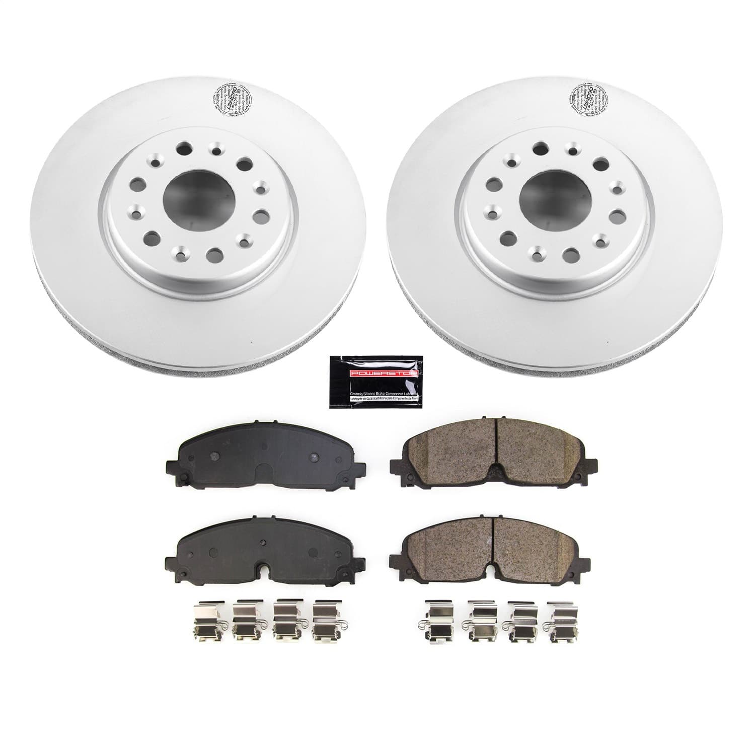 Power Stop - CRK8739 - Front - Disc Brake Pad and Rotor Kit image 1