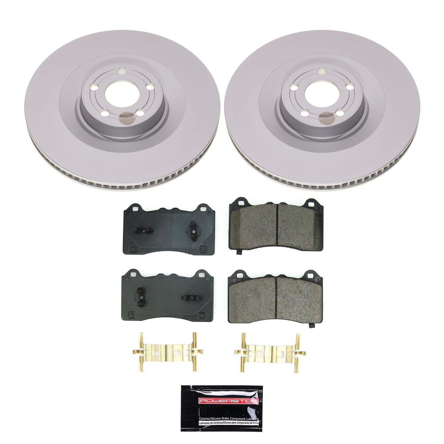 Power Stop - CRK8745 - Front - Disc Brake Pad and Rotor Kit image 1