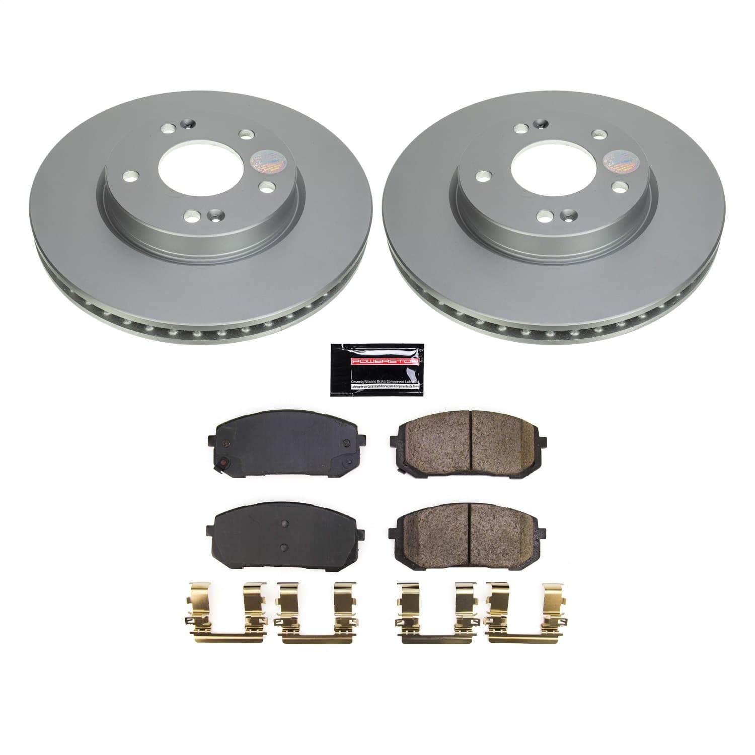 Power Stop - CRK8748 - Front - Disc Brake Pad and Rotor Kit image 1