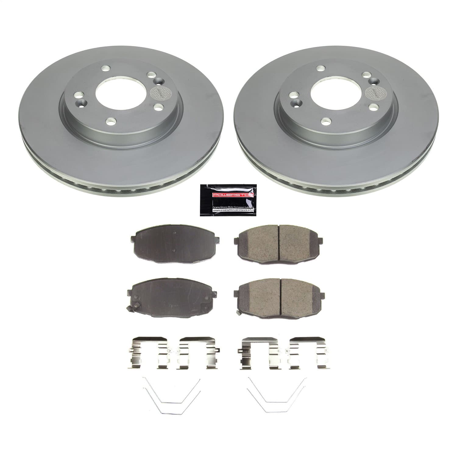 Power Stop - CRK8749 - Front - Disc Brake Pad and Rotor Kit image 1