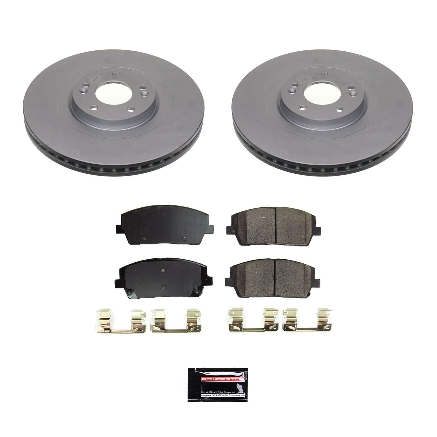 Power Stop - CRK8750 - Front - Disc Brake Pad and Rotor Kit image 1