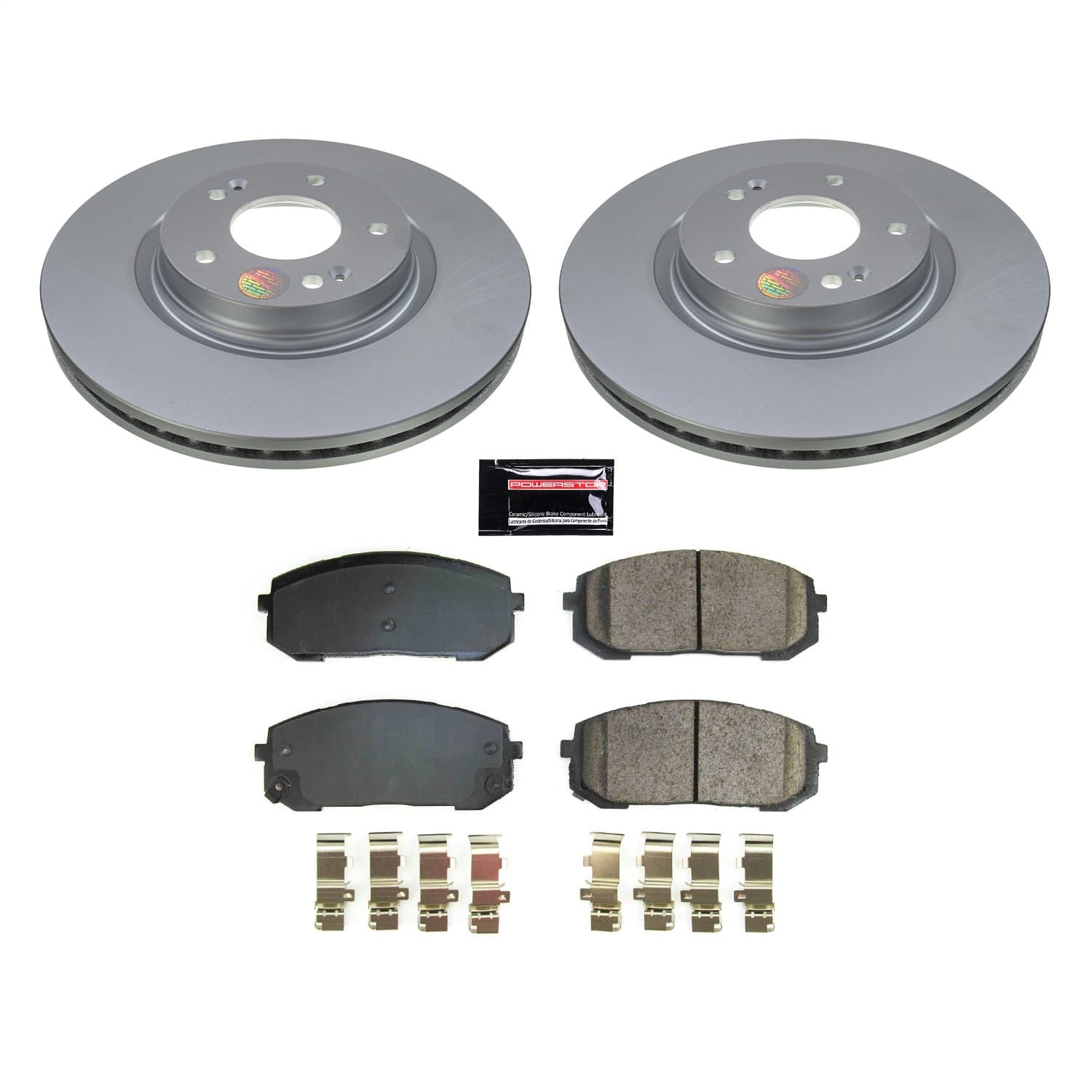 Power Stop - CRK8752 - Front - Disc Brake Pad and Rotor Kit image 1