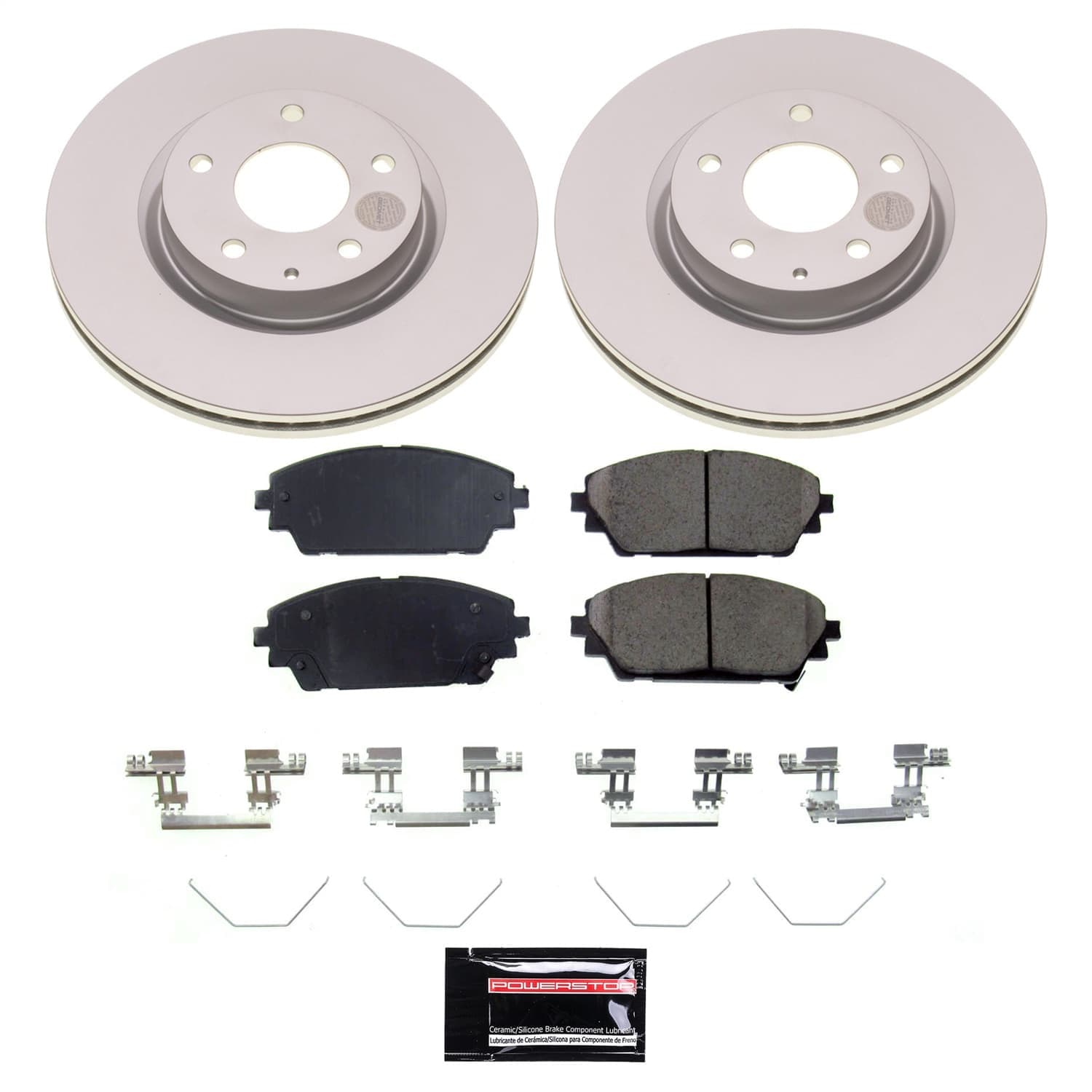 Power Stop - CRK8754 - Front - Disc Brake Pad and Rotor Kit image 1