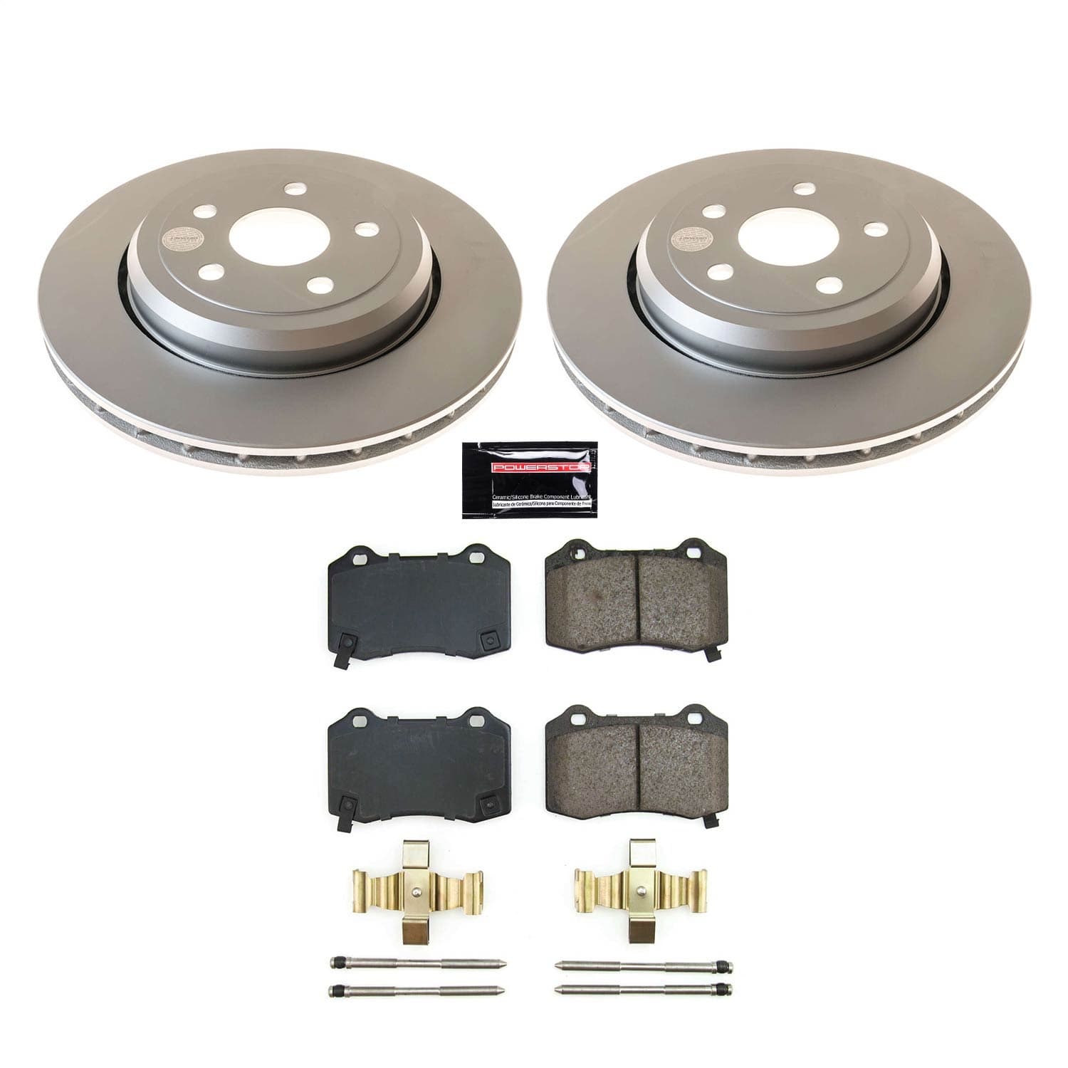 Power Stop - CRK8758 - Rear - Disc Brake Pad and Rotor Kit image 1