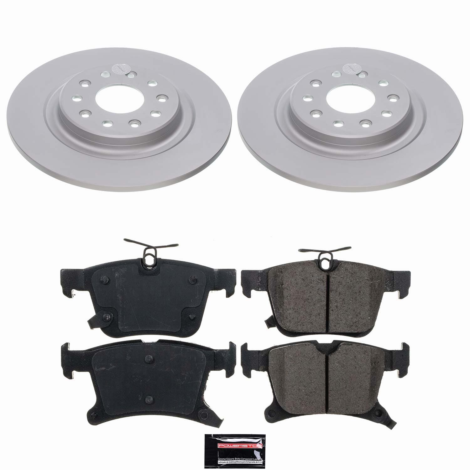 Power Stop - CRK8762 - Rear - Disc Brake Pad and Rotor Kit image 1