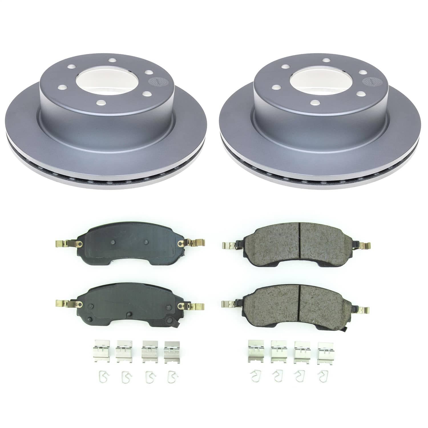 Power Stop - CRK8763 - Rear - Disc Brake Pad and Rotor Kit image 1