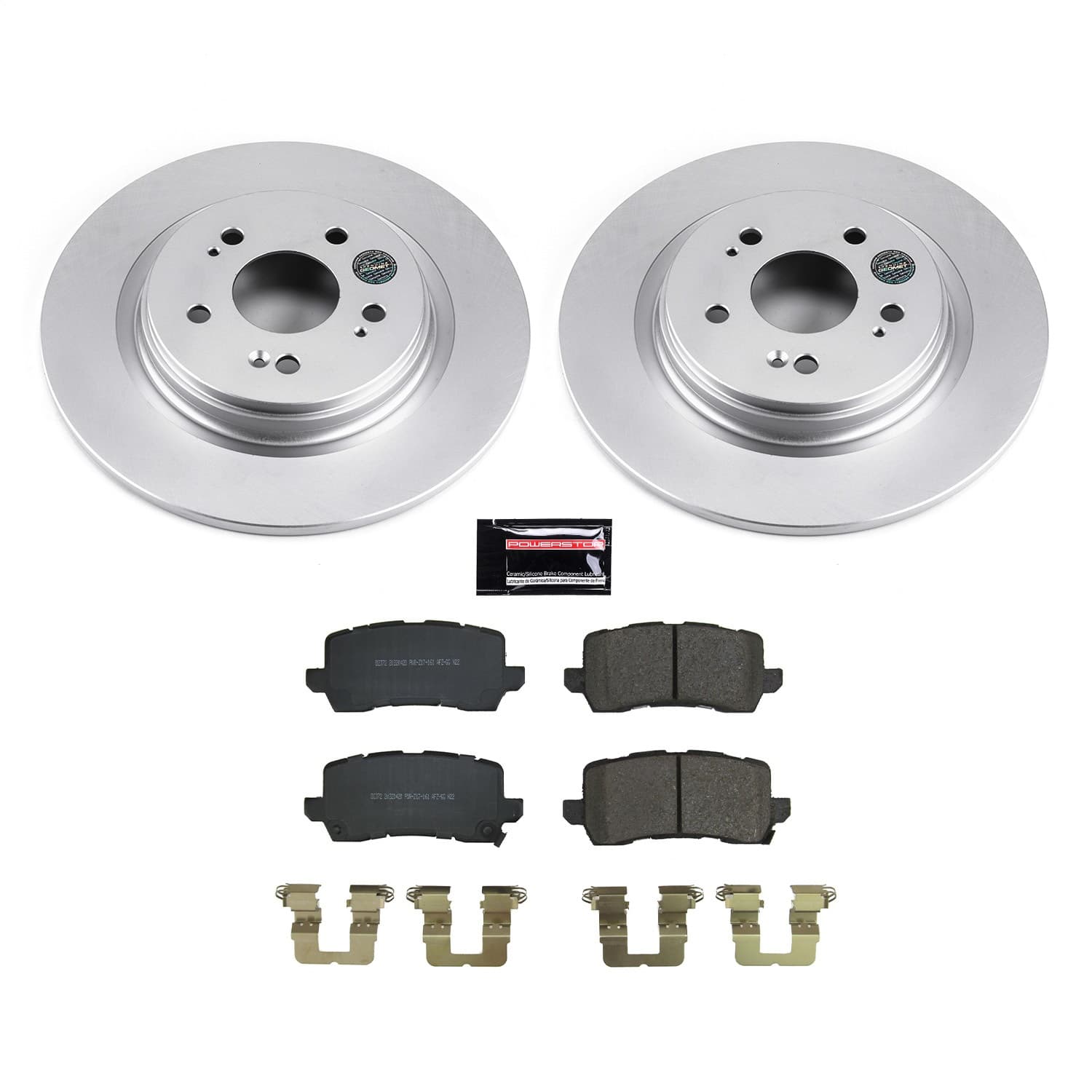 Power Stop - CRK8768 - Rear - Disc Brake Pad and Rotor Kit image 1