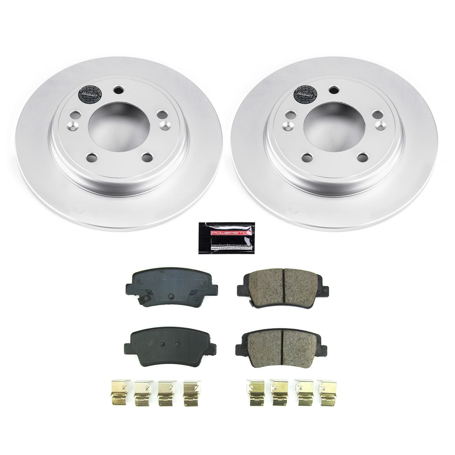Power Stop - CRK8769 - Rear - Disc Brake Pad and Rotor Kit image 1
