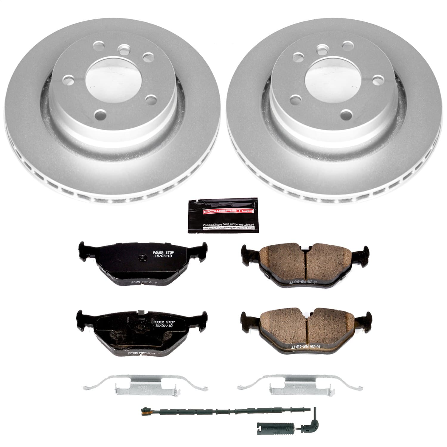Power Stop - CRK877 - Rear - Disc Brake Pad and Rotor Kit image 1