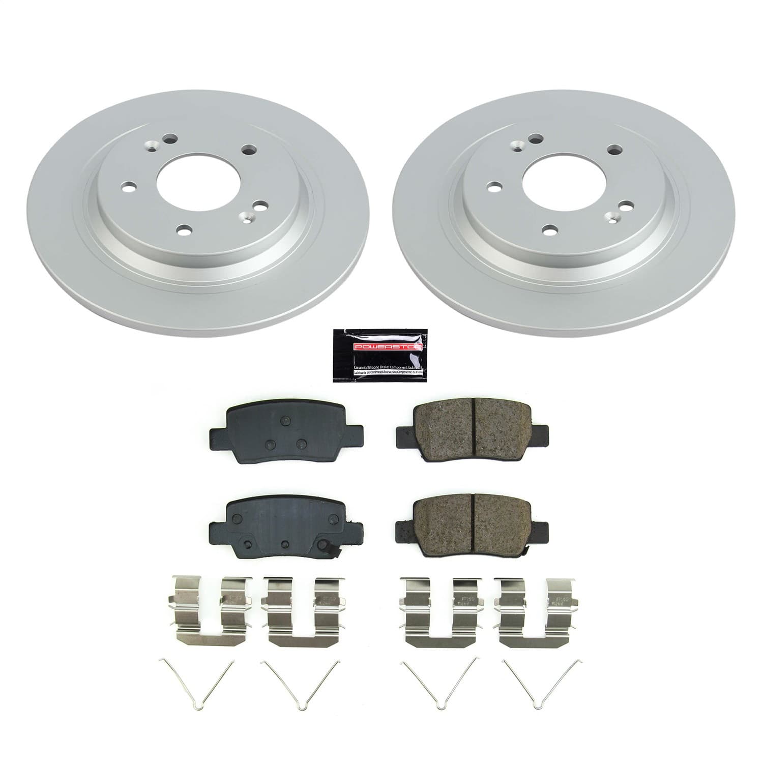 Power Stop - CRK8770 - Rear - Disc Brake Pad and Rotor Kit image 1