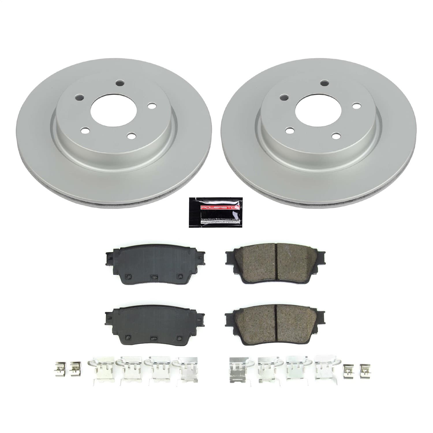 Power Stop - CRK8771 - Rear - Disc Brake Pad and Rotor Kit image 1