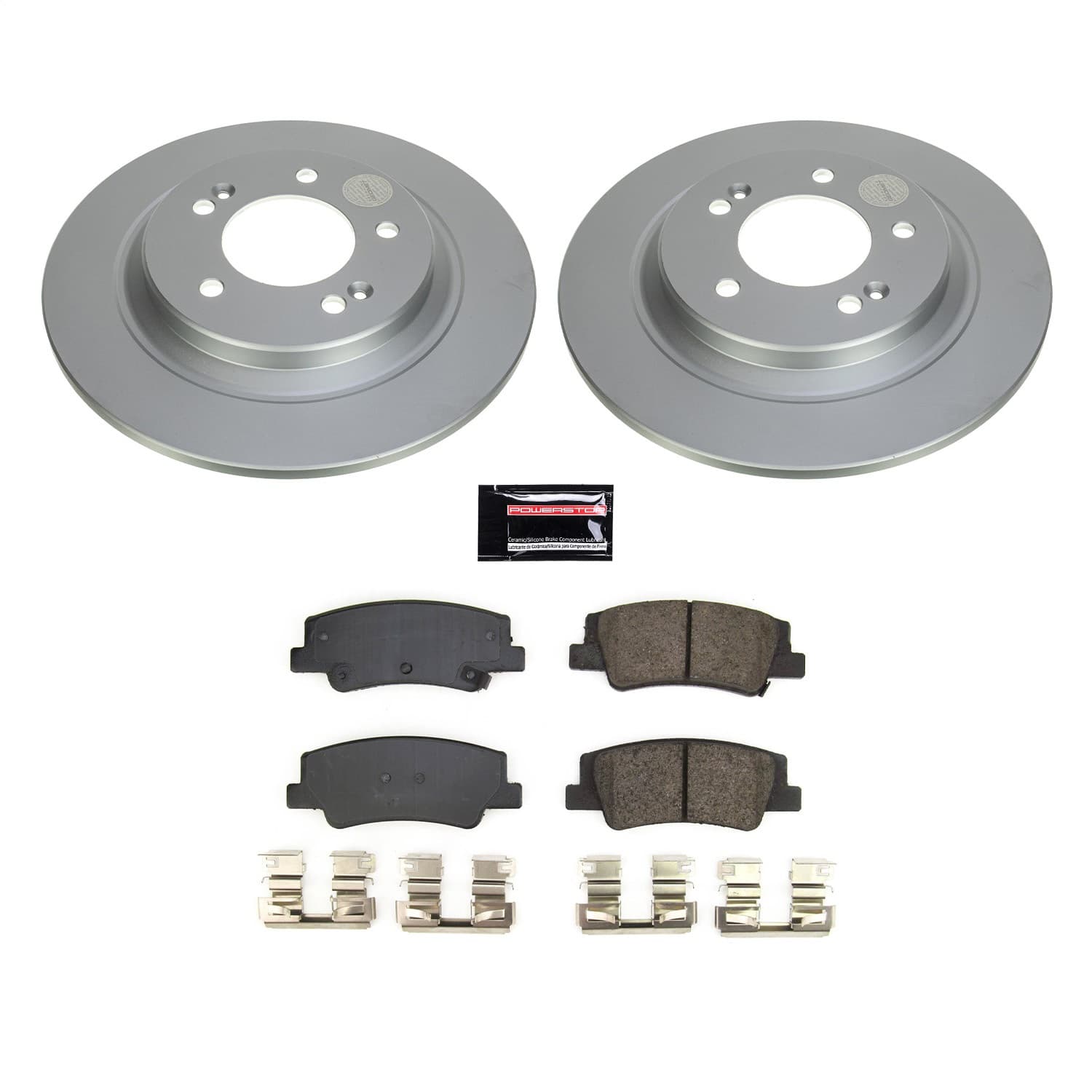 Power Stop - CRK8772 - Rear - Disc Brake Pad and Rotor Kit image 1