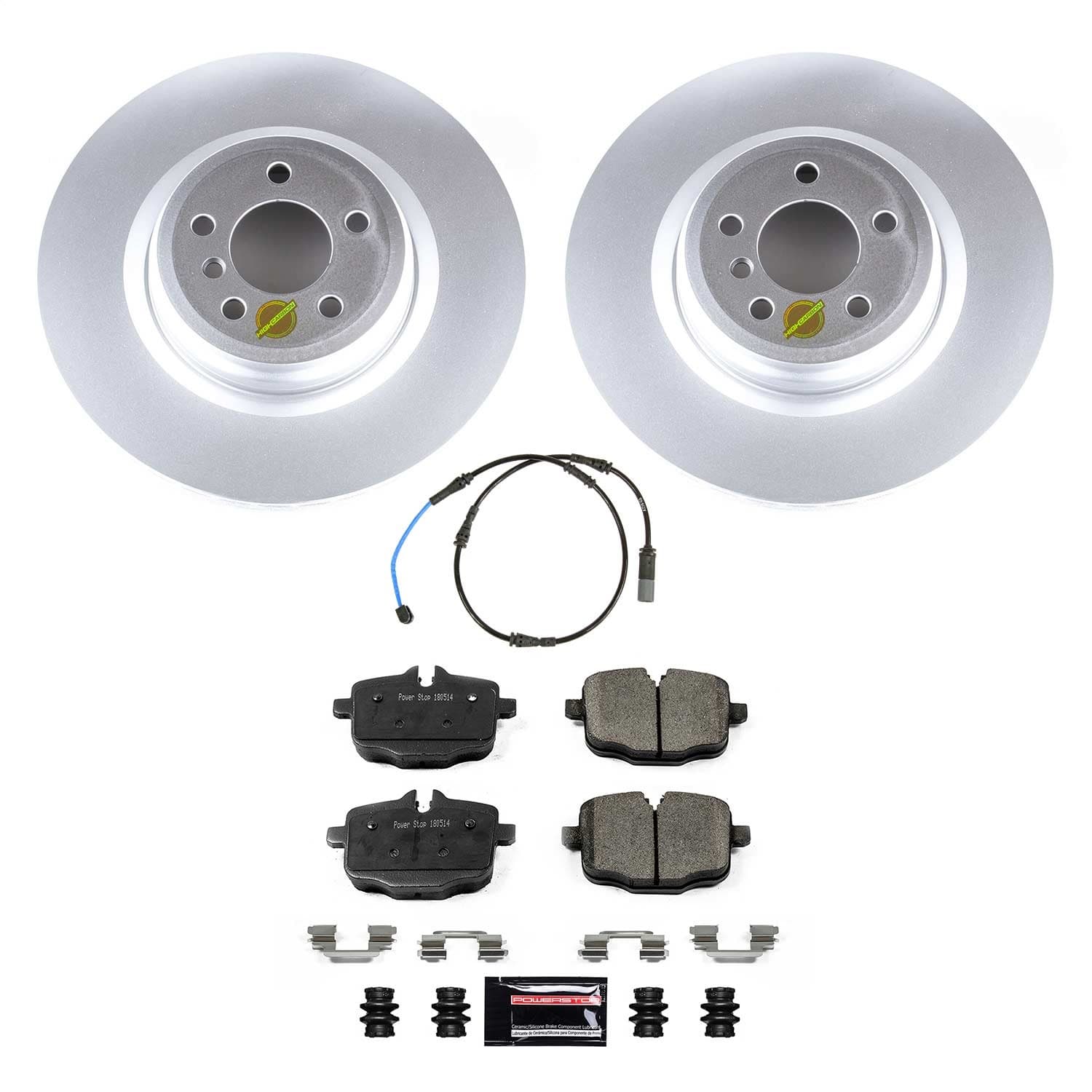 Power Stop - CRK8775 - Rear - Disc Brake Pad and Rotor Kit image 1