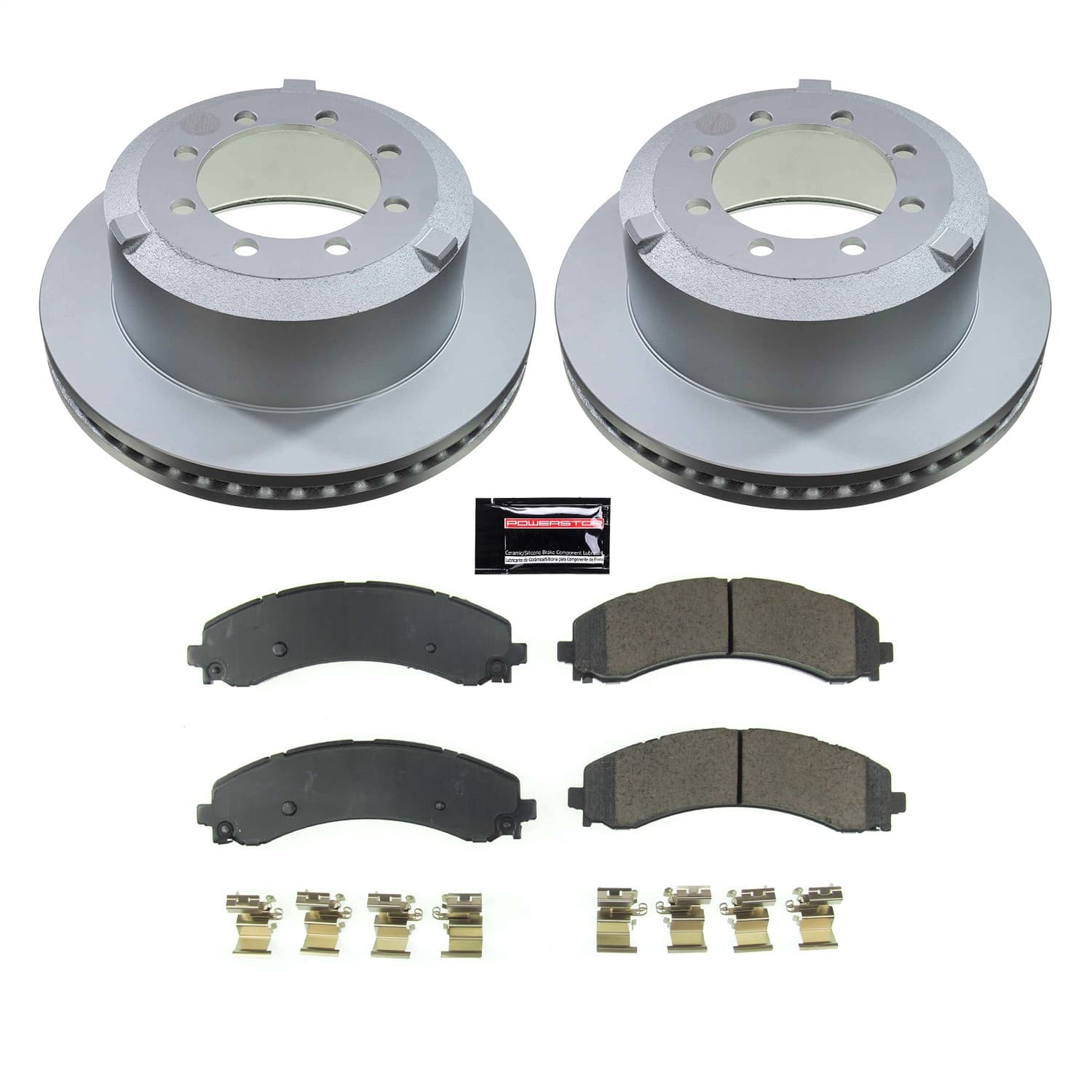 Power Stop - CRK8776 - Rear - Disc Brake Pad and Rotor Kit image 1