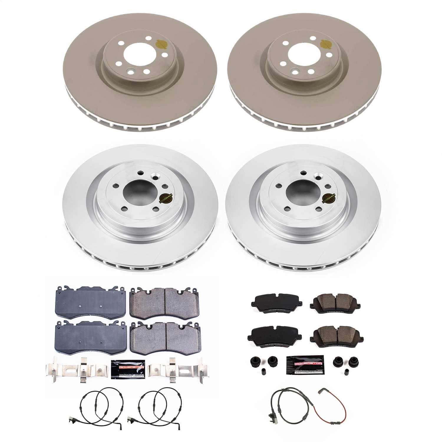 Power Stop - CRK8789 - Front and Rear - Disc Brake Pad and Rotor Kit image 1