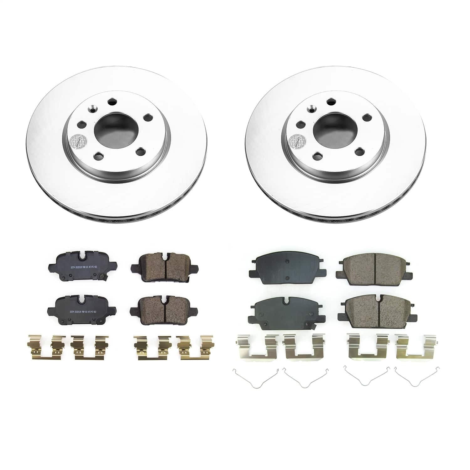 Power Stop - CRK8799 - Front and Rear - Disc Brake Pad and Rotor Kit image 1
