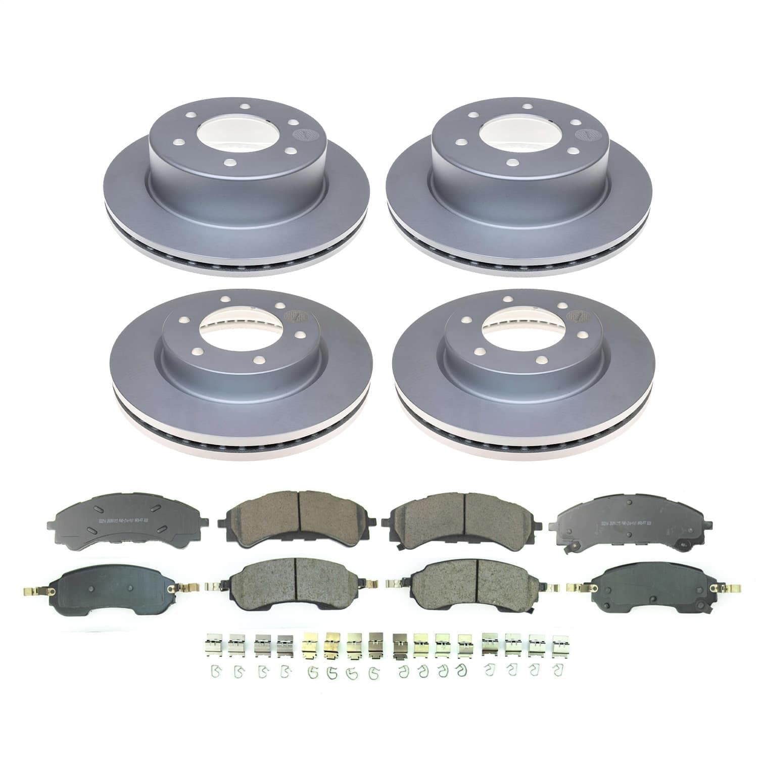 Power Stop - CRK8802 - Front and Rear - Disc Brake Pad and Rotor Kit image 1