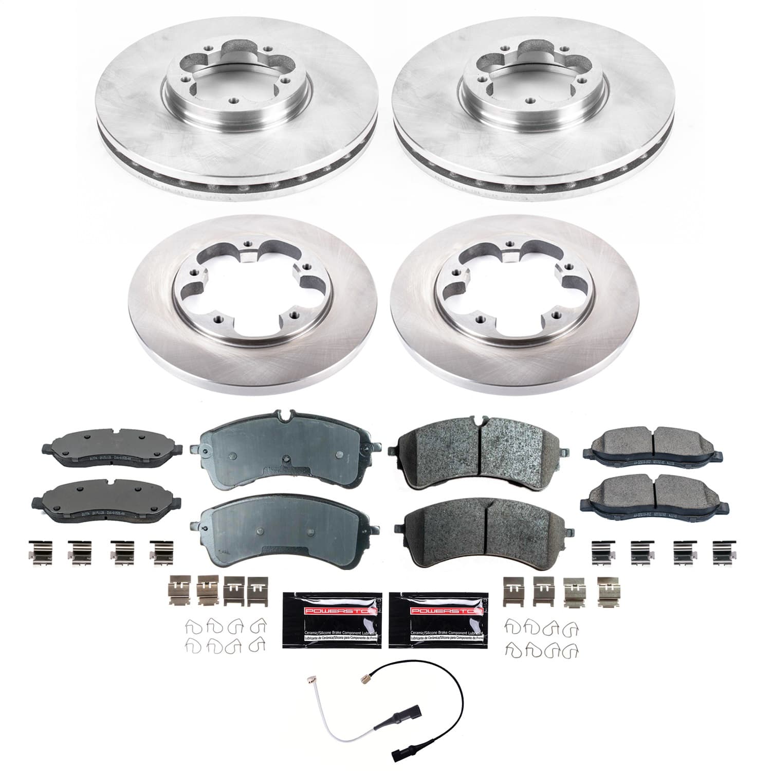 Power Stop - CRK8805 - Front and Rear - Disc Brake Pad and Rotor Kit image 1