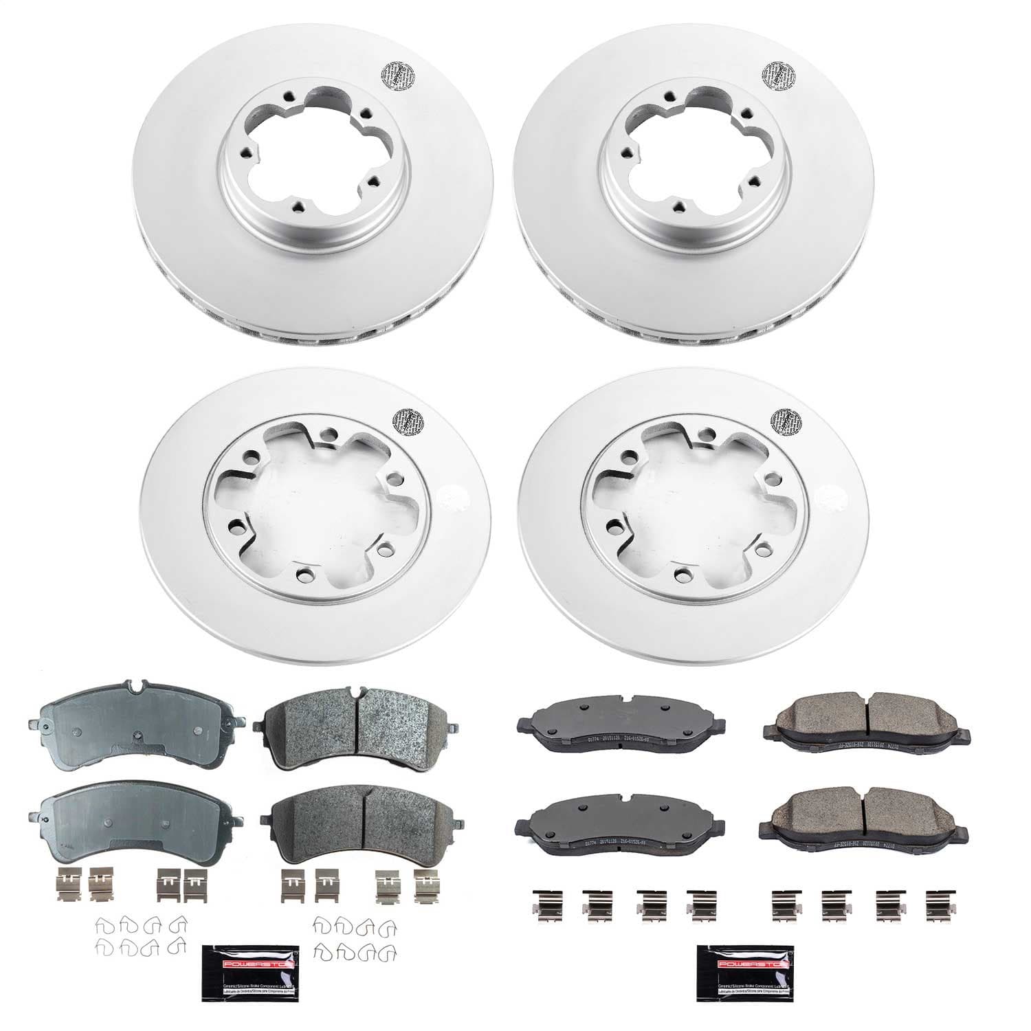Power Stop - CRK8806 - Front and Rear - Disc Brake Pad and Rotor Kit image 1
